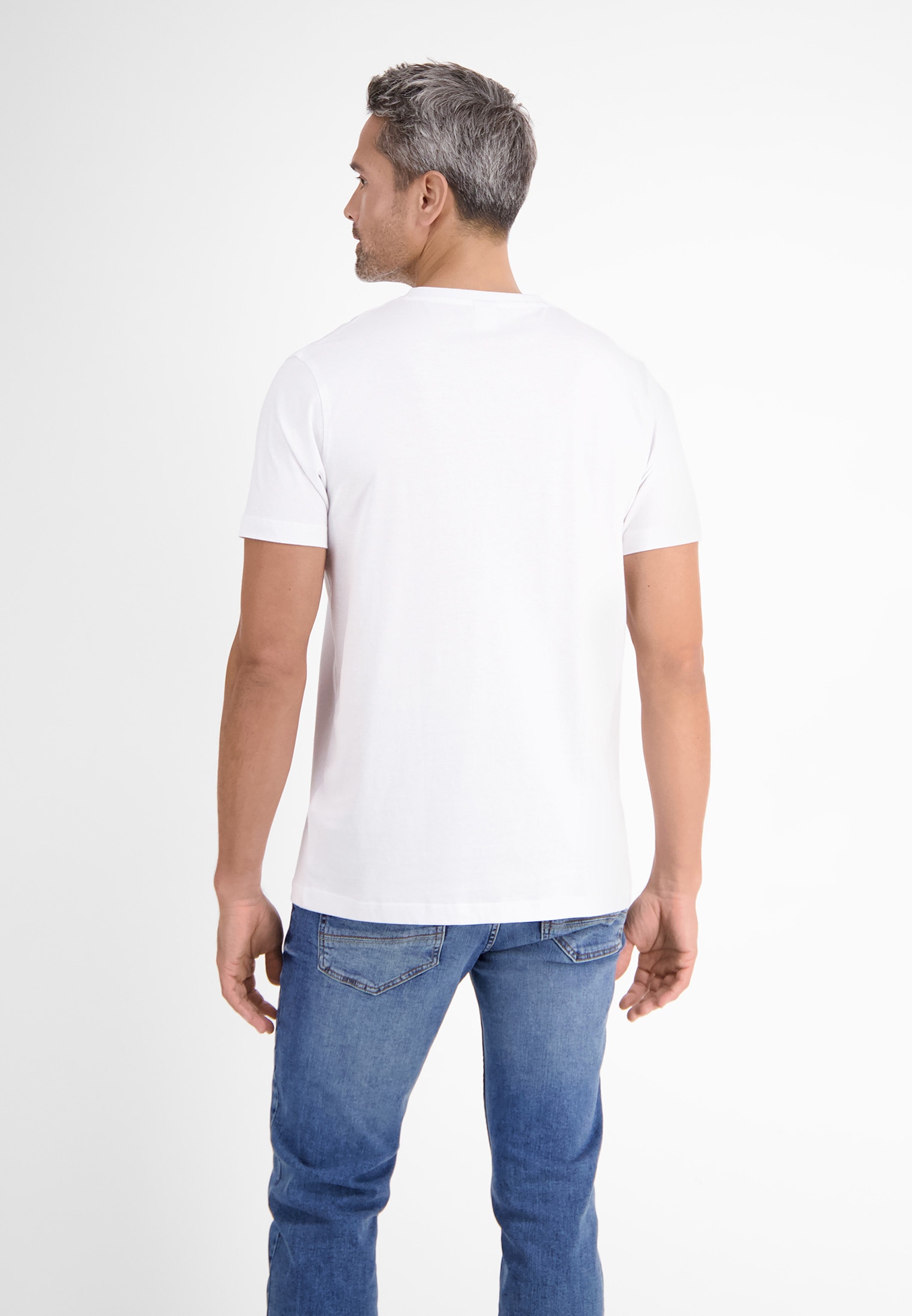 T-Shirt »LERROS Doppelpack T-Shirt, V-Neck in Premium Baumwollqualität«