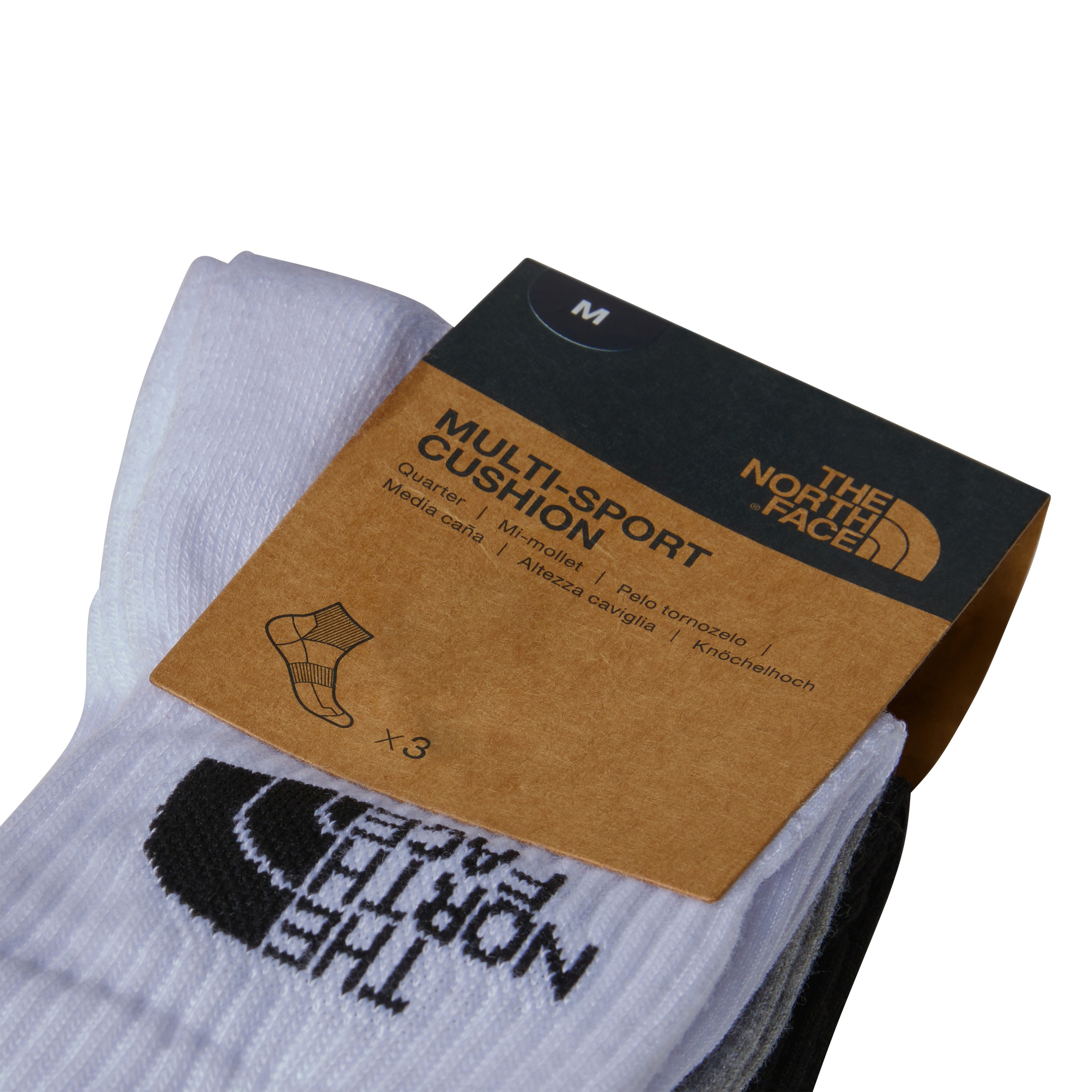 The North Face Sportsocken »MULTI SPORT CUSH QUARTER SOCK 3P«, (Packung, 3 Paar)