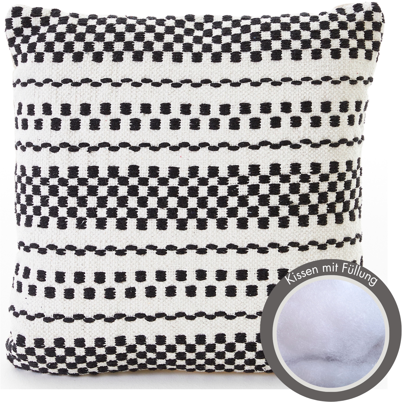 Andiamo Dekokissen »Malena« Ethnomuster, Sofakissen, Kissenhülle mit Füllung, eckig, 45x45 cm