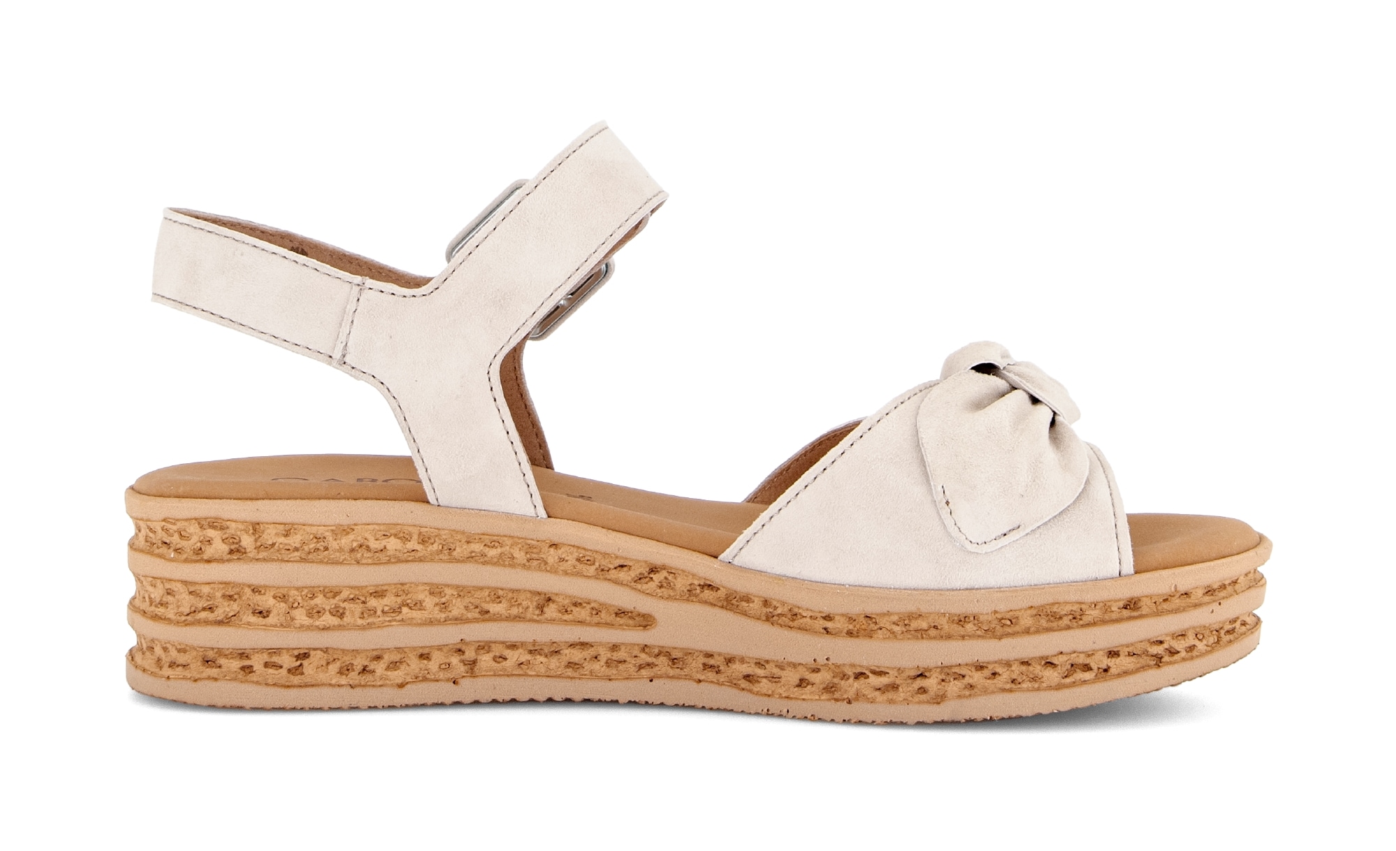 Gabor Keilsandalette  , Sommerschuh, Riemchensandale mit praktischen Klettverschlüssen