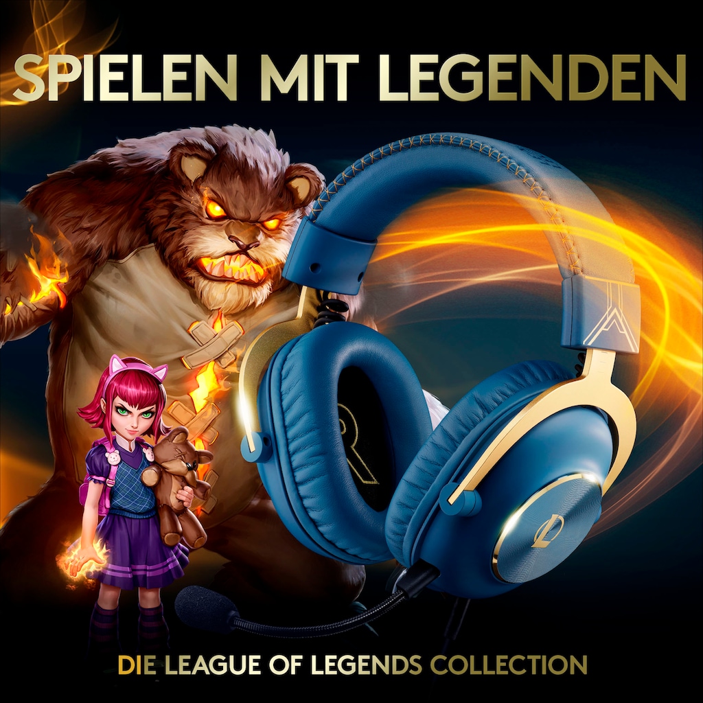 Logitech G Gaming-Headset »PRO X - LOL-WAVE2 - EMEA«, Mikrofon abnehmbar