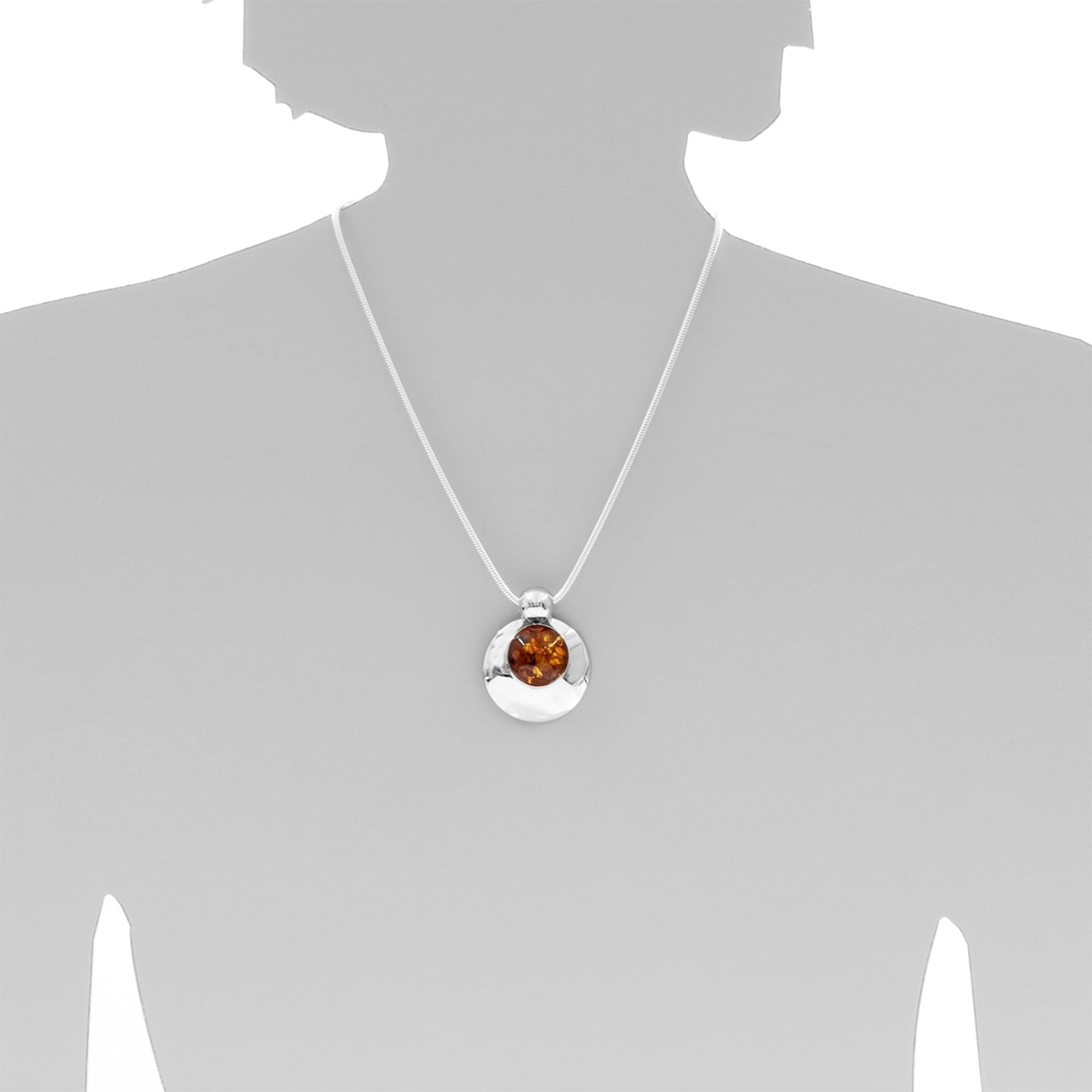OSTSEE-SCHMUCK Kette mit Anhänger »- Skyla - Silber 925/000 - Bernstein«