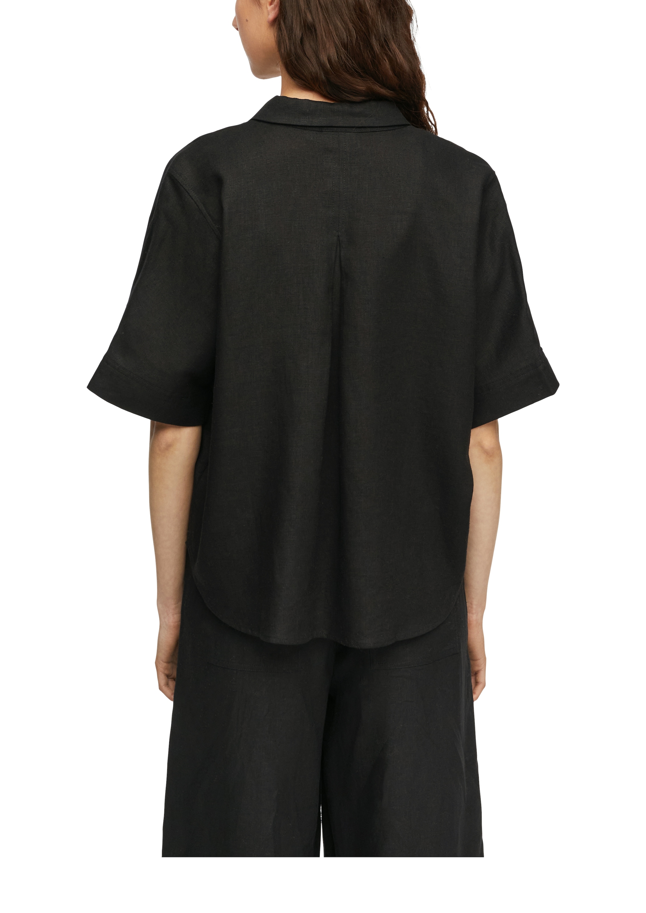 Comma Hemdbluse aus einem Leinenmix