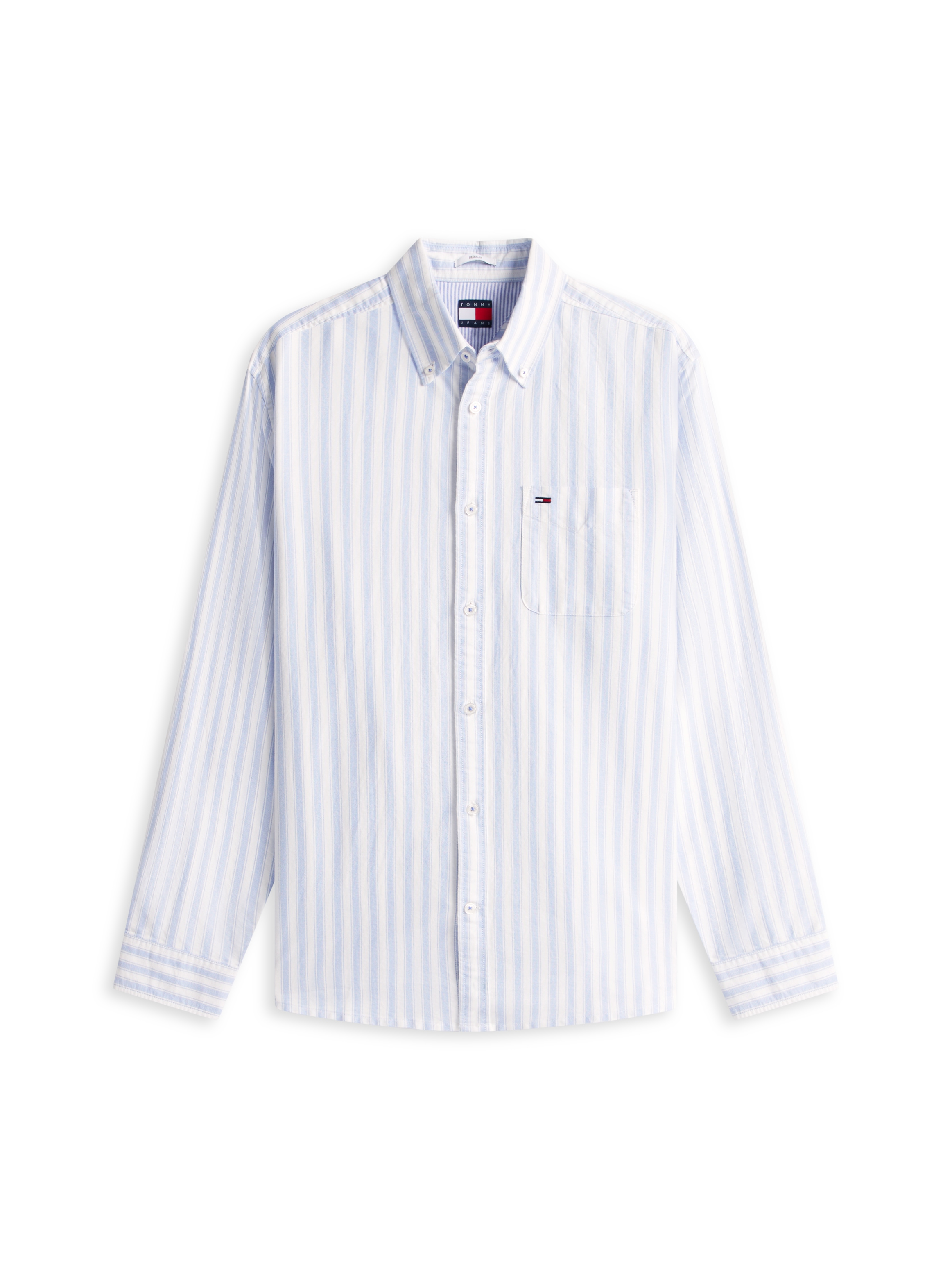 Tommy Jeans Langarmhemd »REGULAR STRIPE OXFORD« Regular fit mit Streifenmuster