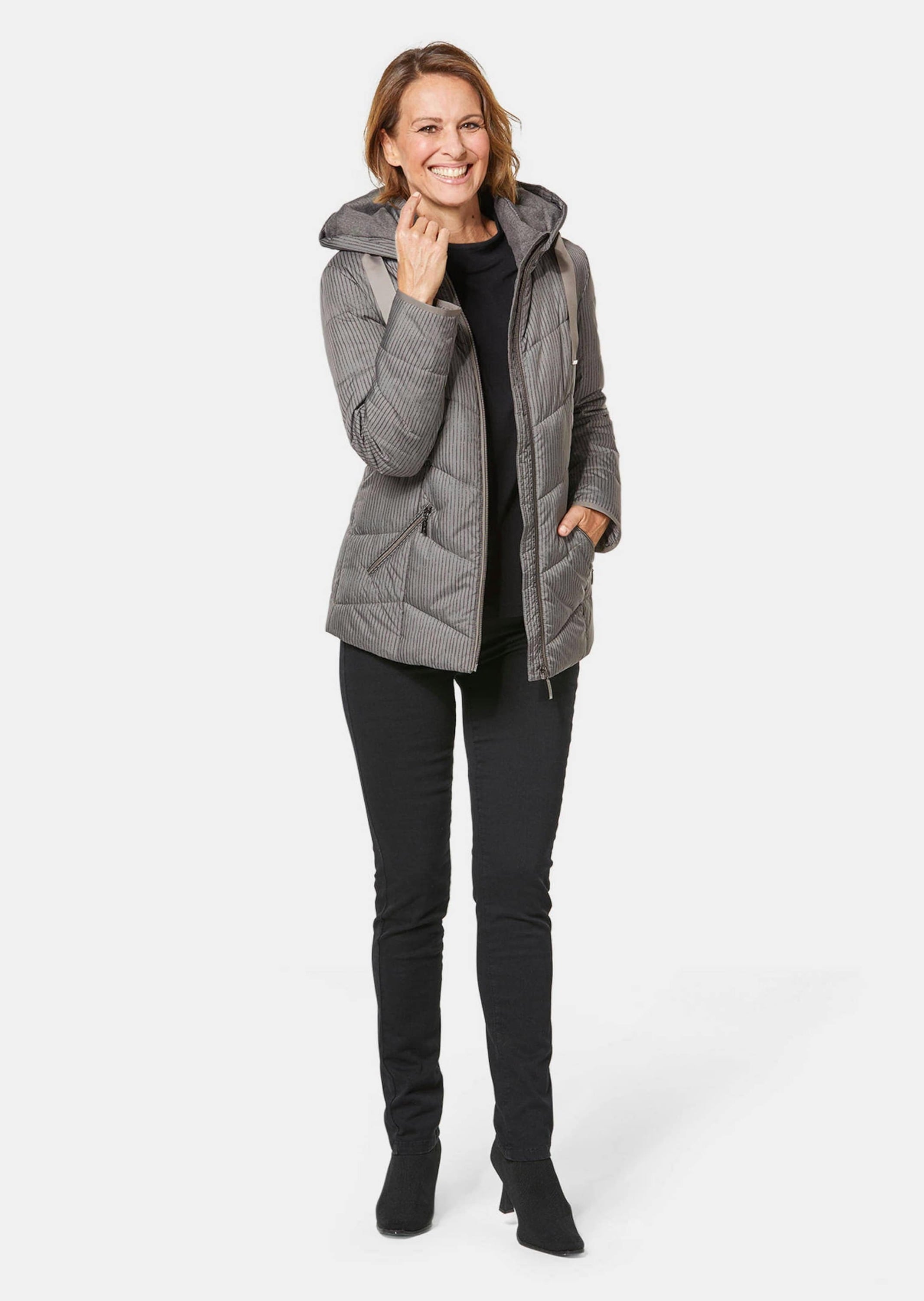 GOLDNER Steppjacke »Steppjacke mit farbharmonischem Druck«