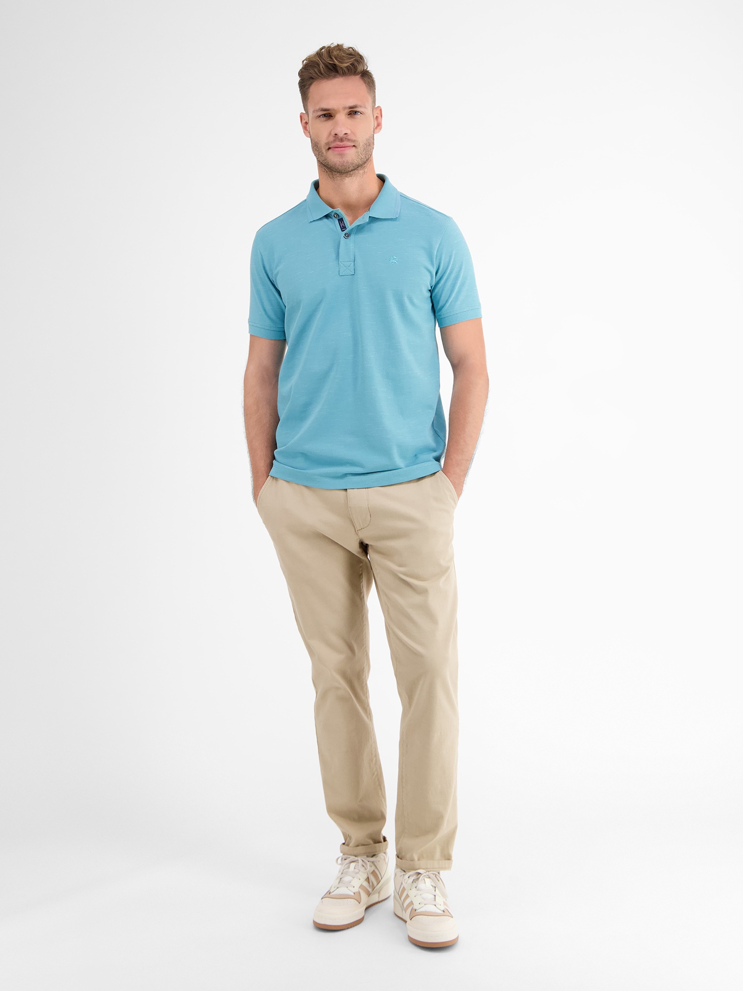 LERROS Poloshirt »LERROS Poloshirt in Two-Tone-Piqué«