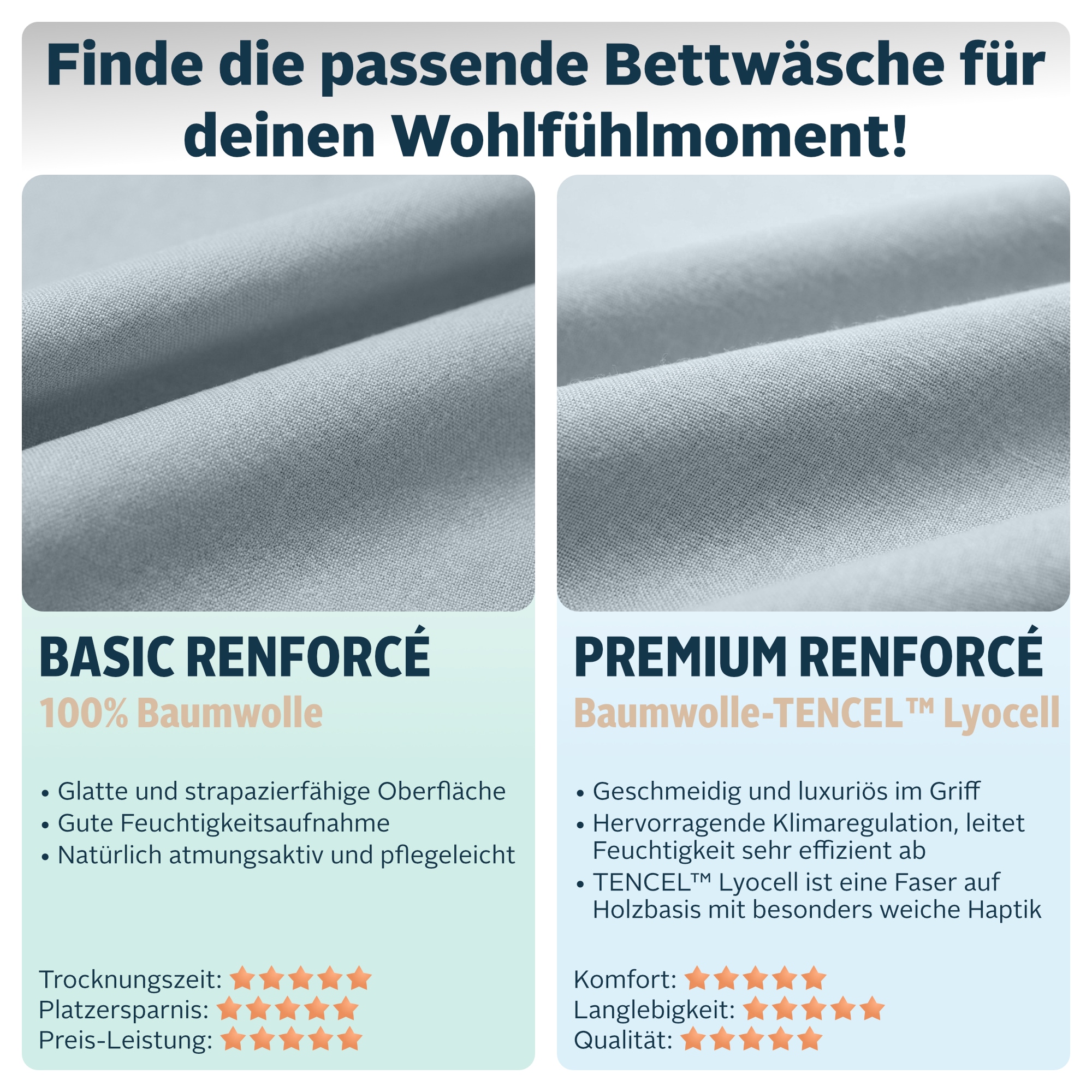 OTTO home Wendebettwäsche »Alba in Gr. 135x200 oder 155x220 cm« 2 Bettwäsche mit Wendeoptik, in verschiedenen Qualitäten, Baumwolle