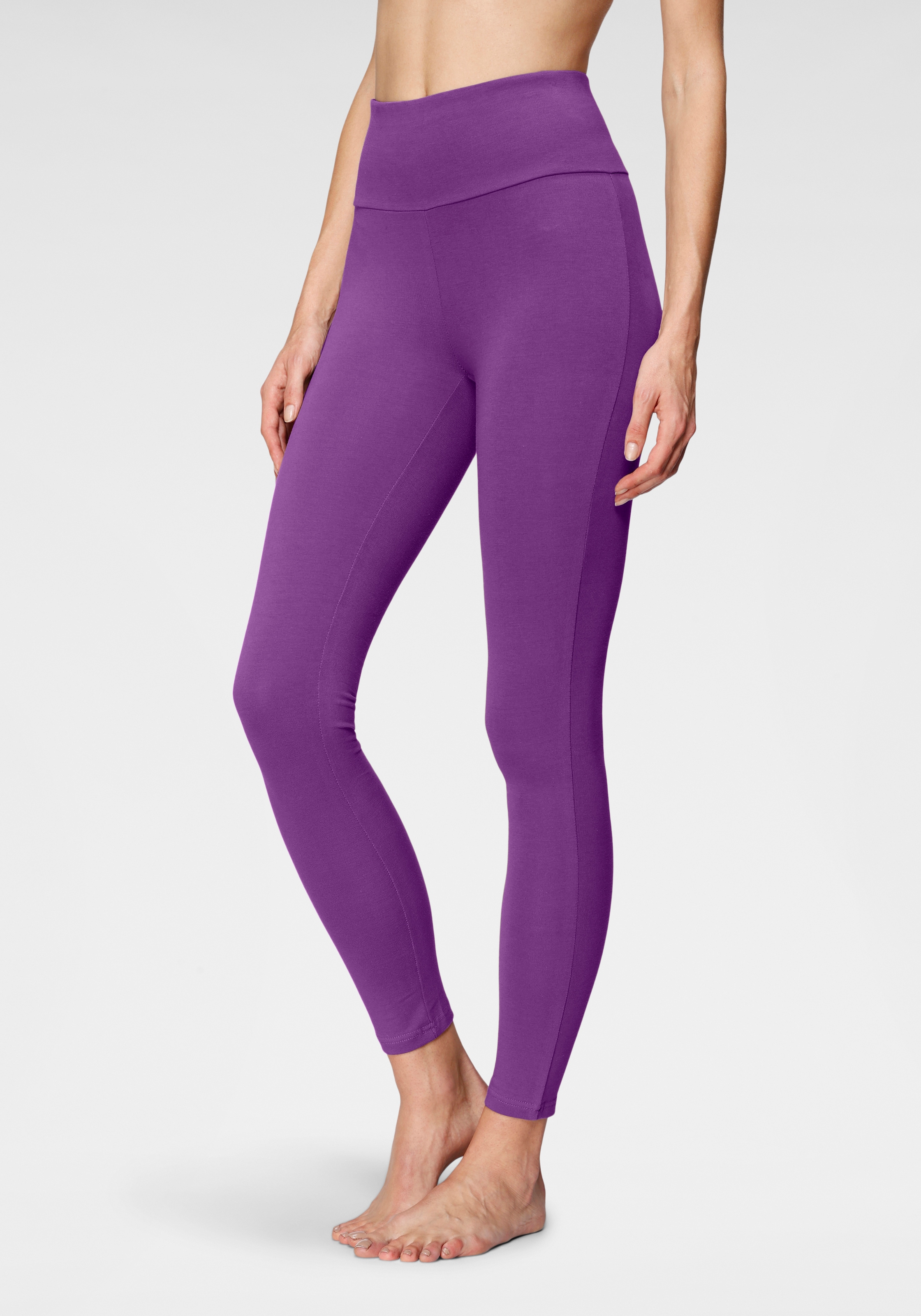 LASCANA Leggings, mit breitem Bündchen