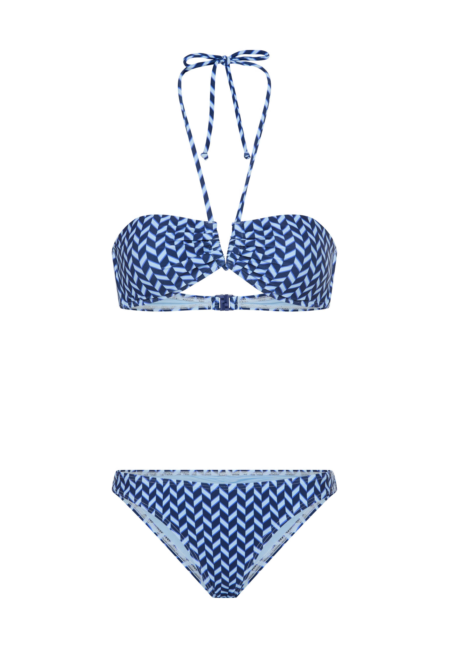 LSCN by LASCANA Bandeau-Bikini mit grafischem Allover-Print