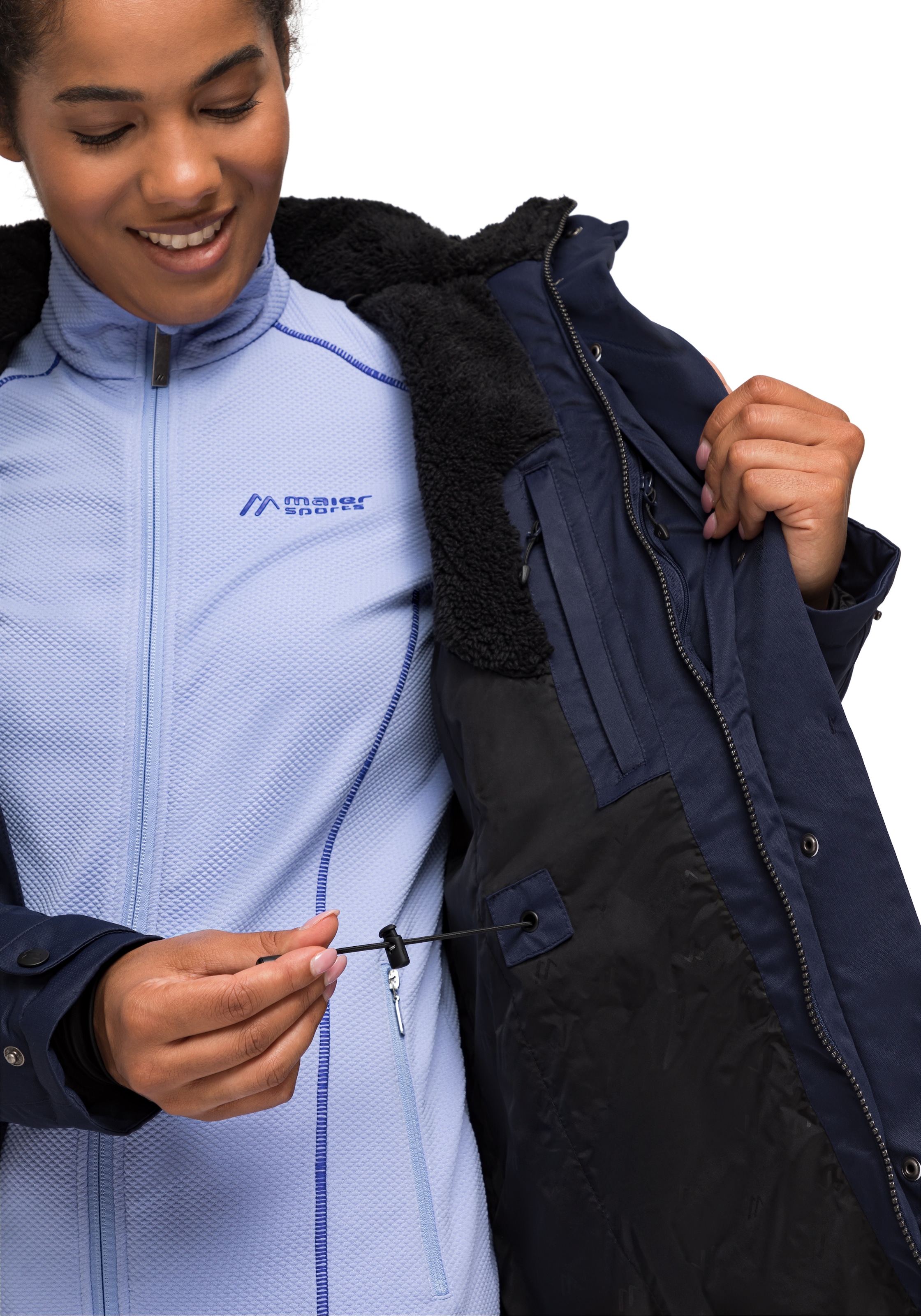 Maier Sports Funktionsjacke »Lisa 2.1«, Damen Mantel, atmungsaktiver Wintermantel, 2 RV-Taschen, Regular Fit