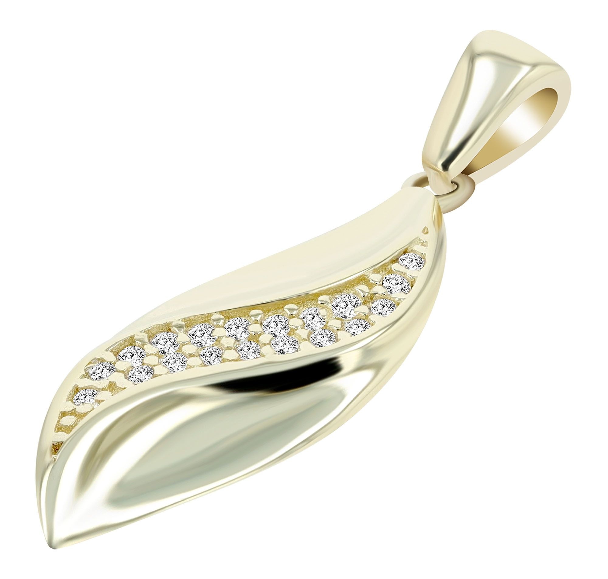 Adelia´s Kettenanhänger »Damen Anhänger aus 333 Gold mit Zirkonia«