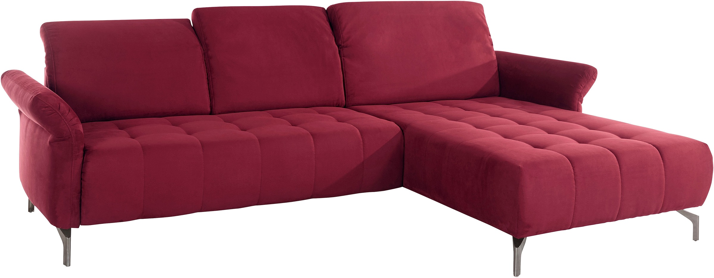 Home affaire Ecksofa »Fresh L-Form« Federkern, wahlweise Kopfteilverstellung und motorischer Vorziehsitz