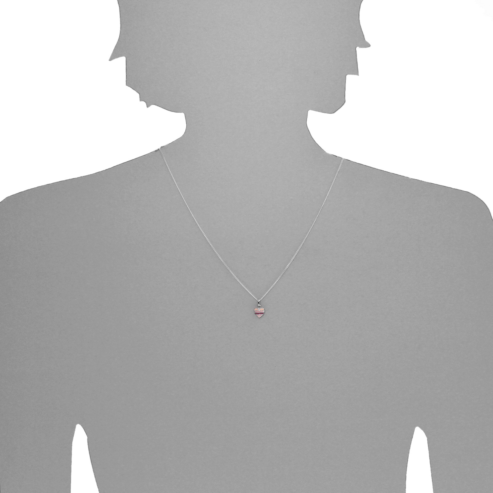 OSTSEE-SCHMUCK Kette und Anhänger Set »- kleines Herz - Silber 925/000 -,«