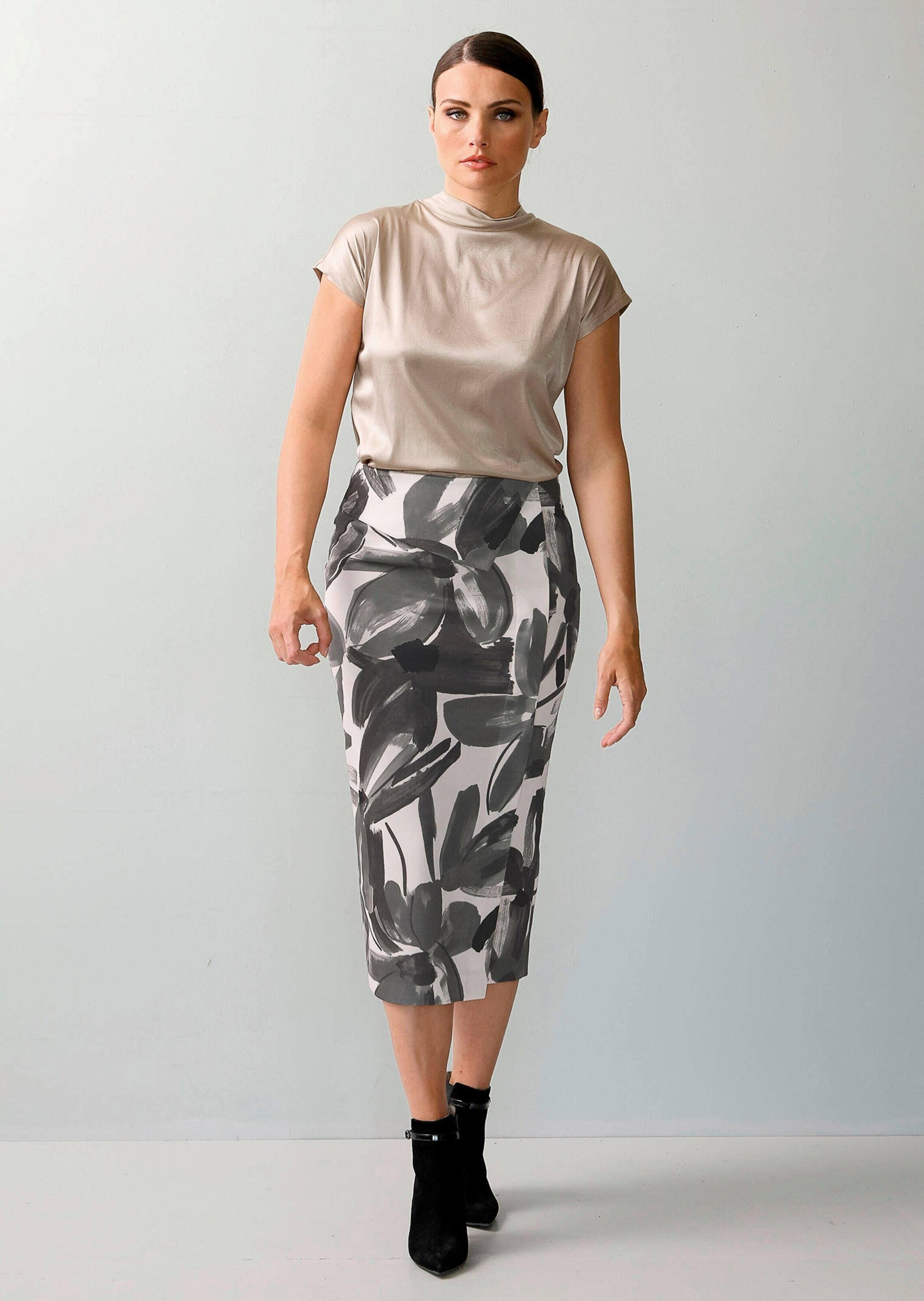 Alba Moda Bleistiftrock »Rock Rock mit floralem Print«