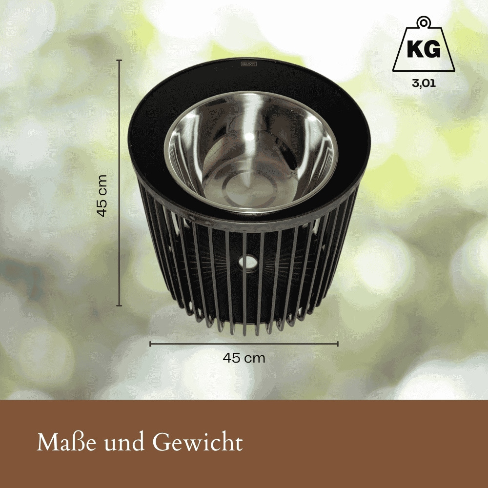 COOTAB Cooler Table Beistelltisch »4-in-1 Loungetisch mit Edelstahl-Kühler Copenhagen 45 cm schwarz« 1 Stk. tlg. Wetterfest, Pflegeleicht, Hitzebeständig, Stapelbar