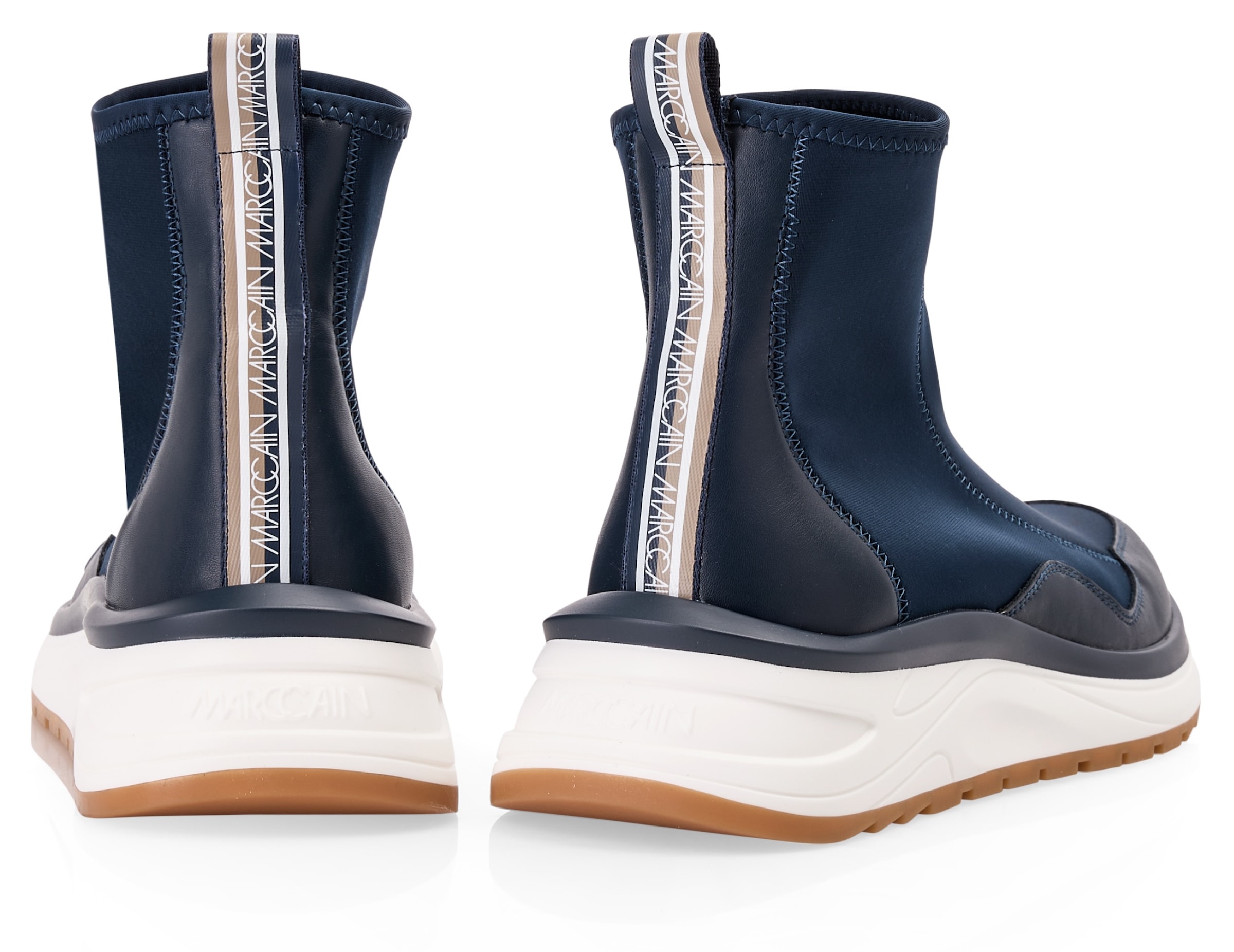 Marc Cain Slip-On Sneaker »Heartbreaker«, Schlupf-Sneaker, Freizeitschuh, Sock Boots mit Plateausohle