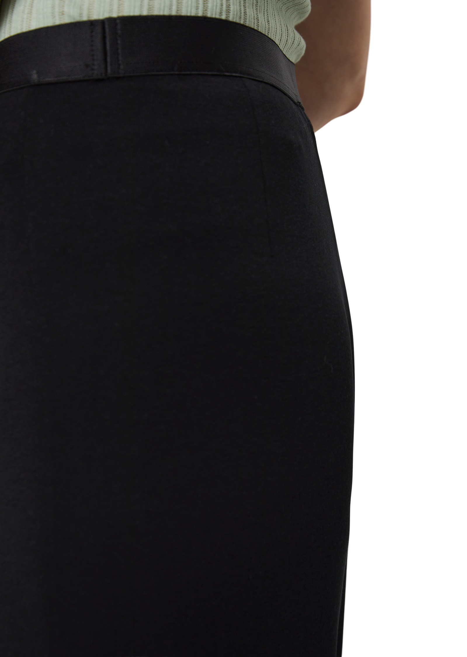 Marc O'Polo Jerseyhose, Marlene-Style mit elastischem Webgummibund