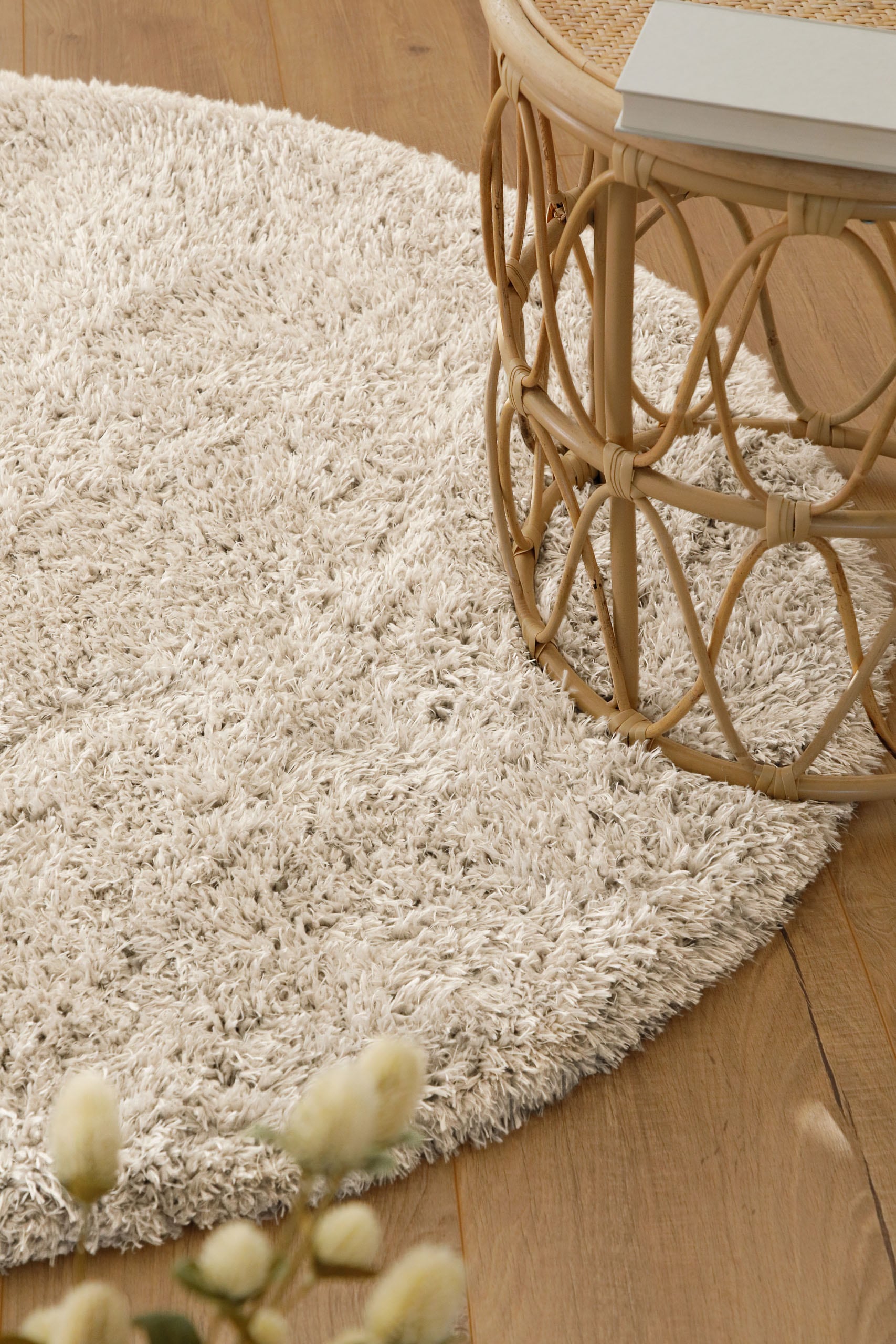 Esprit Hochflor-Teppich »YOGI  ESP-096« rund 50 mm Höhe flauschiger weicher Flor, 100% recyceltem PET, Wohnzimmer