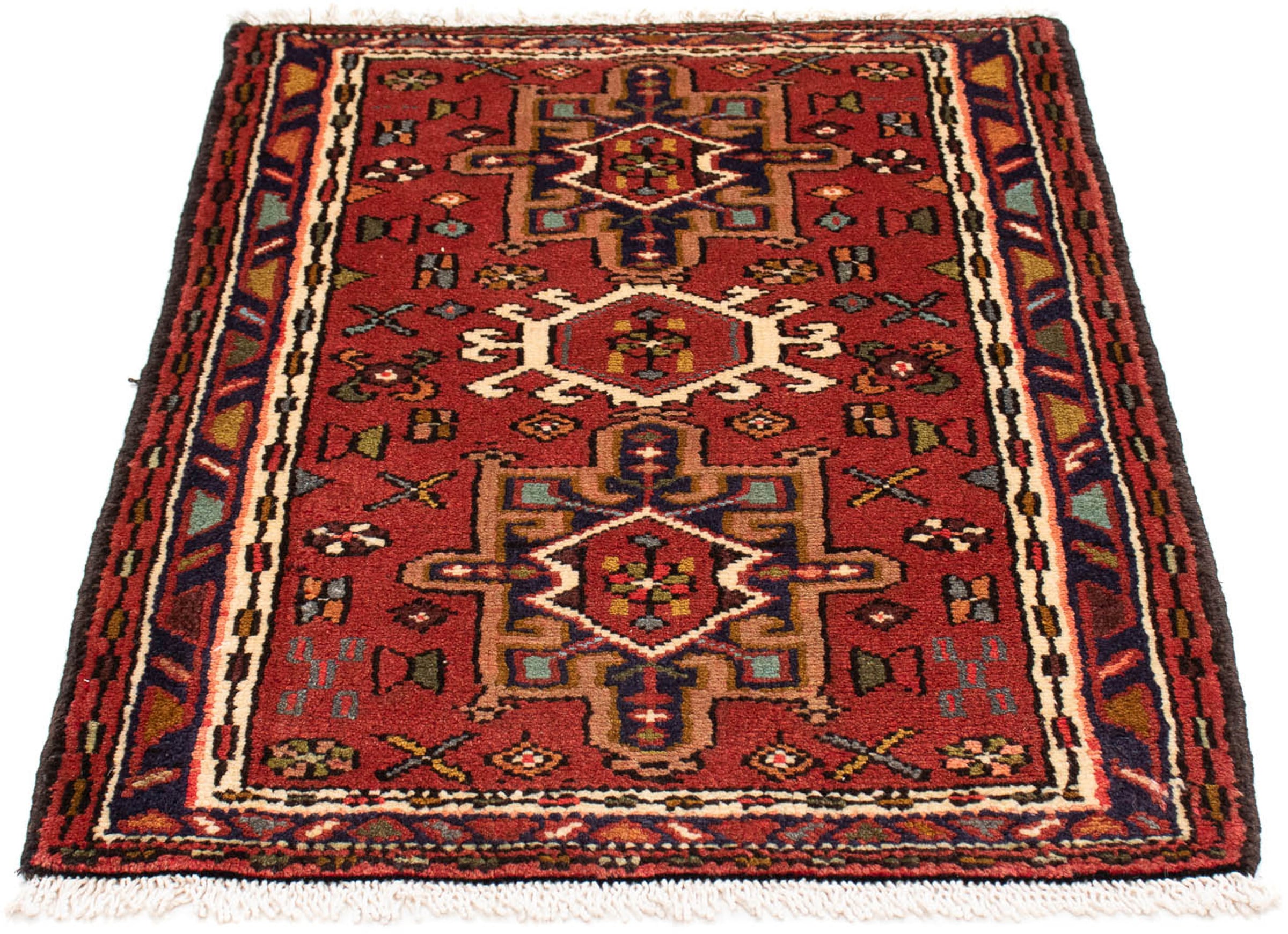 Orientteppich »Perser - Nomadic - 100 x 73 cm - dunkelrot«, rechteckig, 10 mm Höhe,...