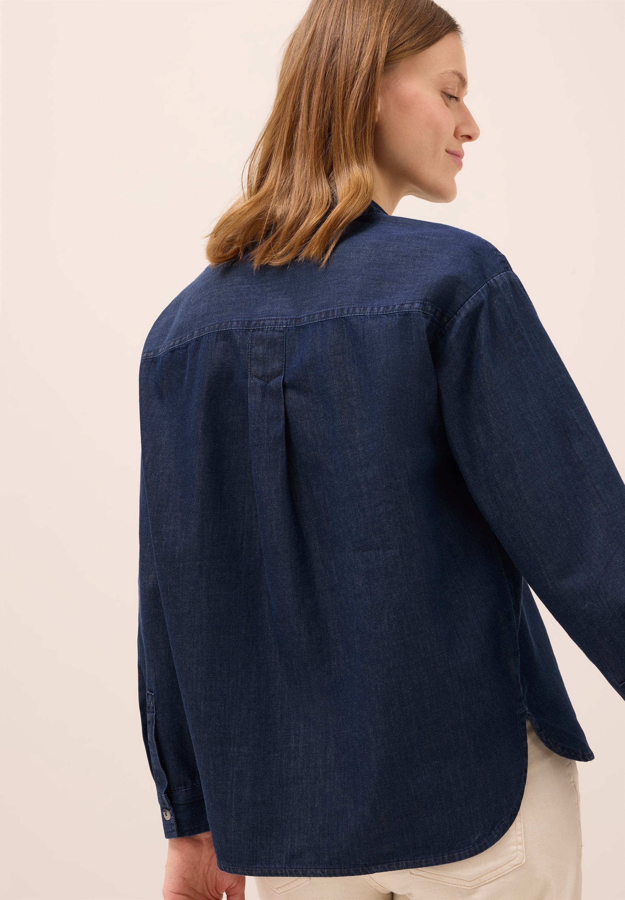 Cecil Hemdbluse, im Denim-Look