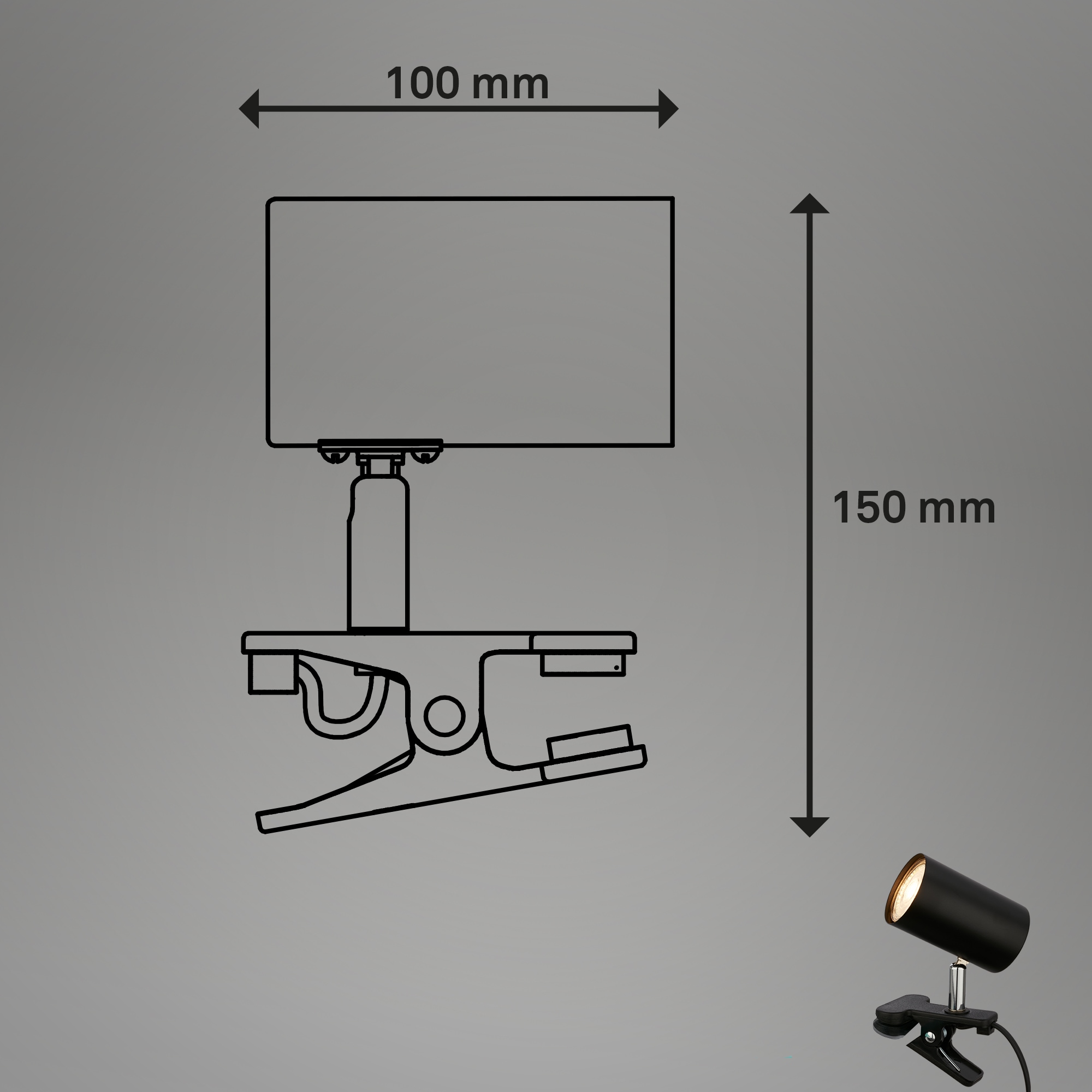 Briloner Leuchten Schreibtischlampe »KLEM Tischlampe«