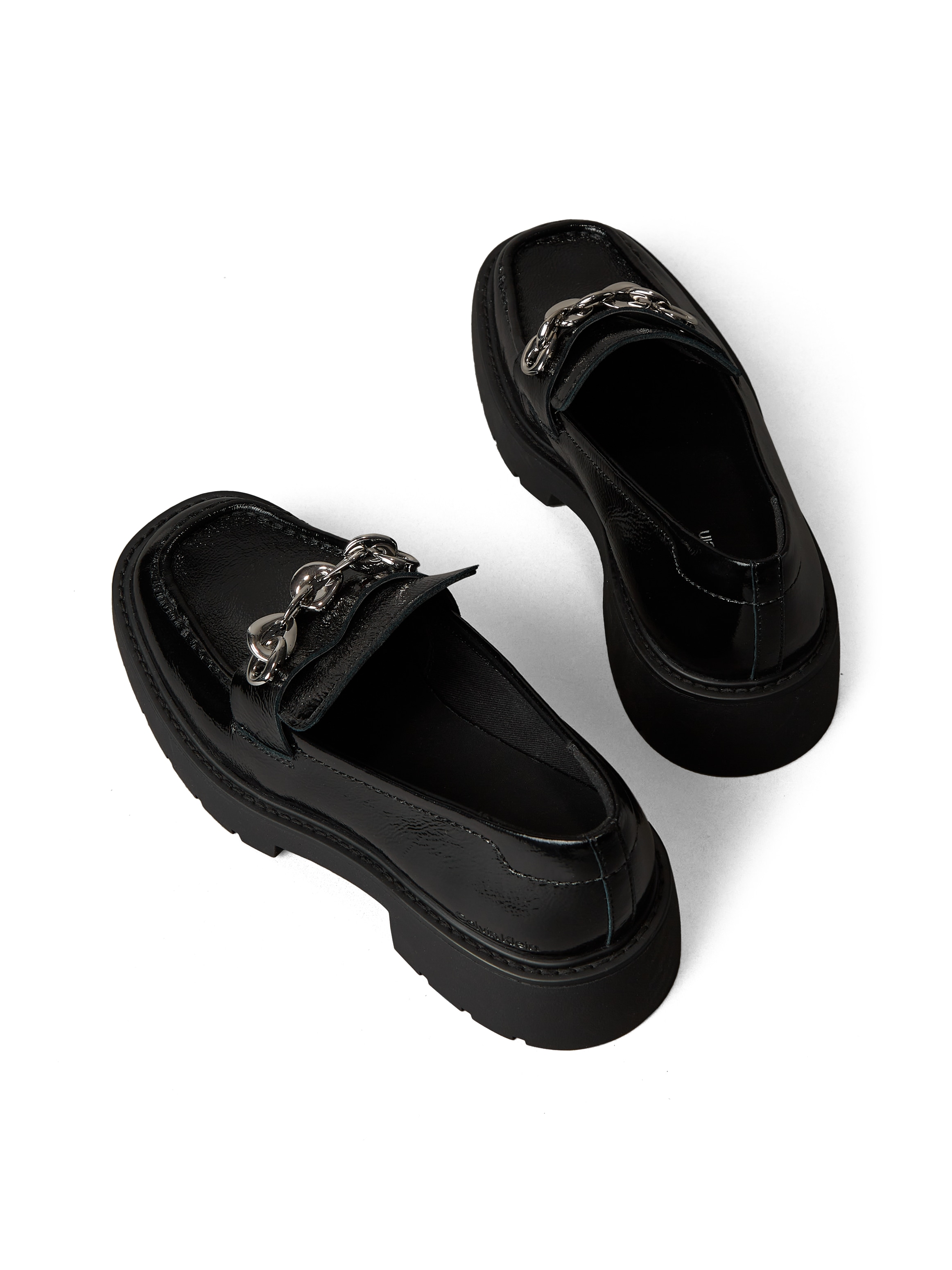 Calvin Klein Jeans Loafer »CHUNKY LOAFER HDW LTH«  Slipper, Schlupfschuh, Business-Halbschuh mit Zierkette