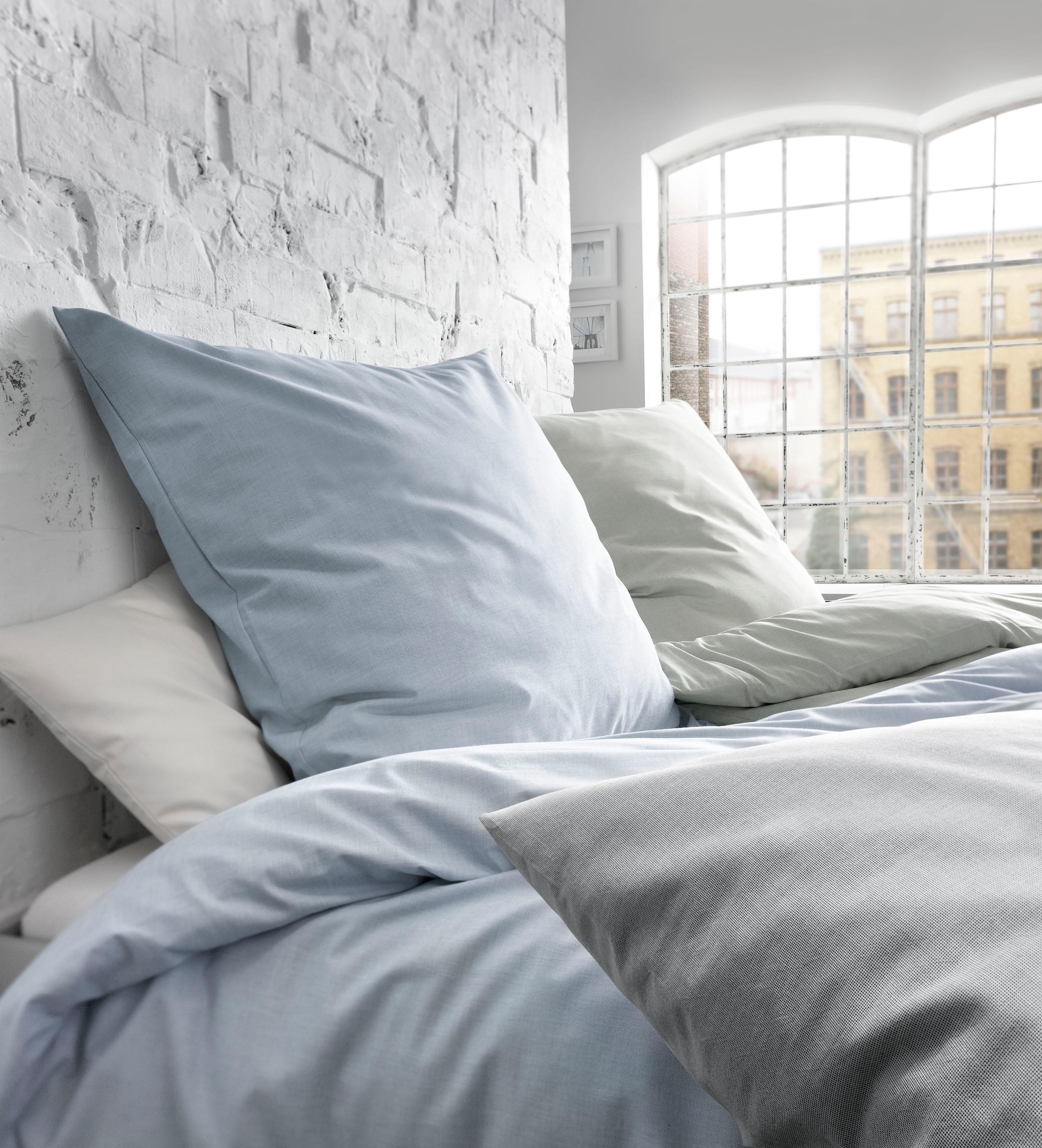 fleuresse Bettwäsche »Porto« 2 Stk. tlg. 100% Baumwolle, in Gr. 135x200, 155x220, 200x200cm, Reißverschluss