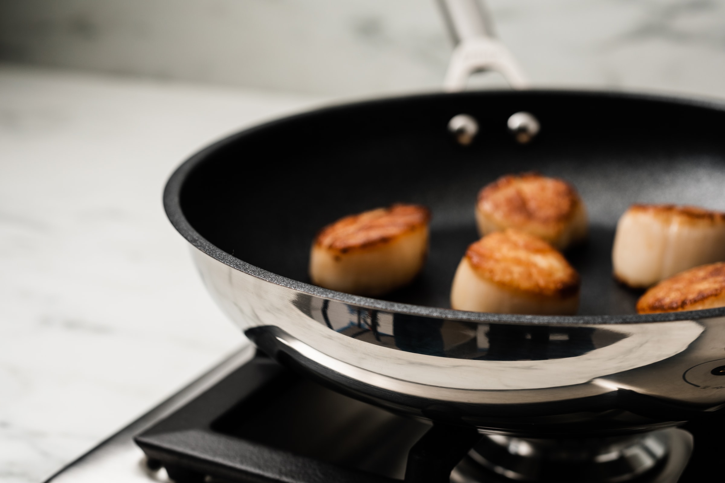 NINJA Bratpfanne »Ninja ZEROSTICK Edelstahl-Pfanne C600DE« Edelstahl 1 Stk. tlg. Edelstahl mit Aluminiumbeschichtung für Braten bei hohen Temperaturen