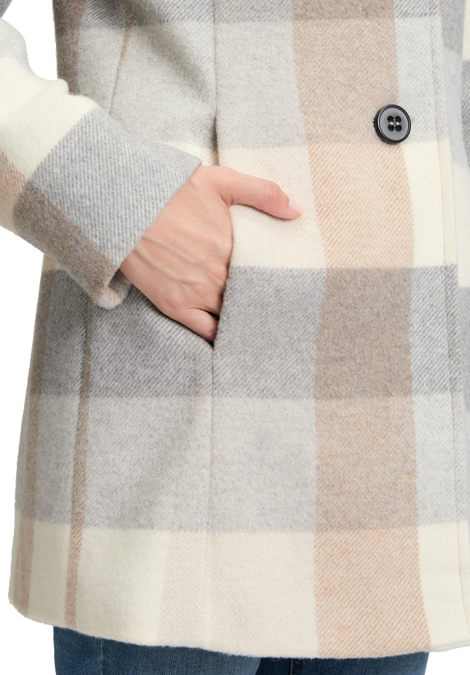 Amber & June Kurzjacke »Kurzmantel mit Kapuze«