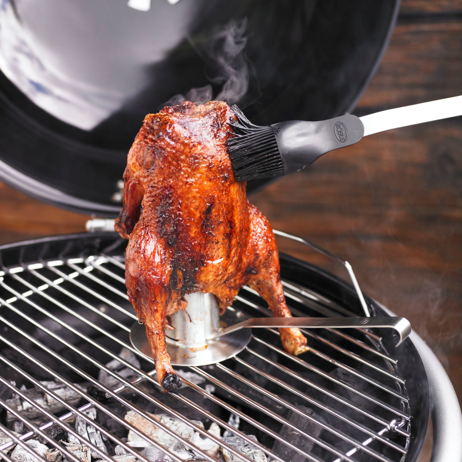 RÖSLE Hähnchenbräter »25078« Edelstahl für Grill und Backofen, spülmaschinengeeignet