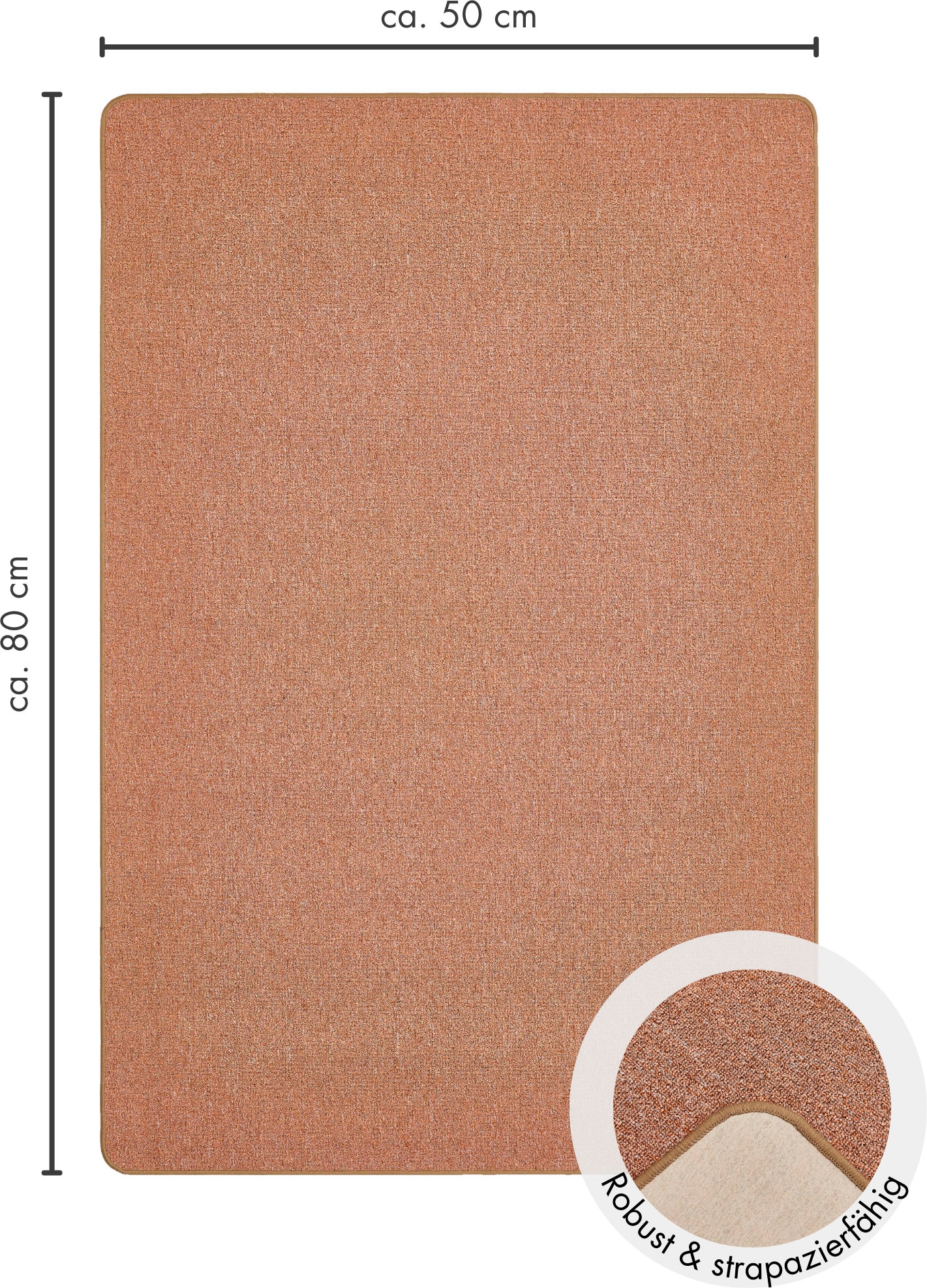 Andiamo Teppich »Luton, Made in Germany« rechteckig 5 mm Höhe melierte Optik, auch als Läufer, Wohnzimmer & Schlafzimmer