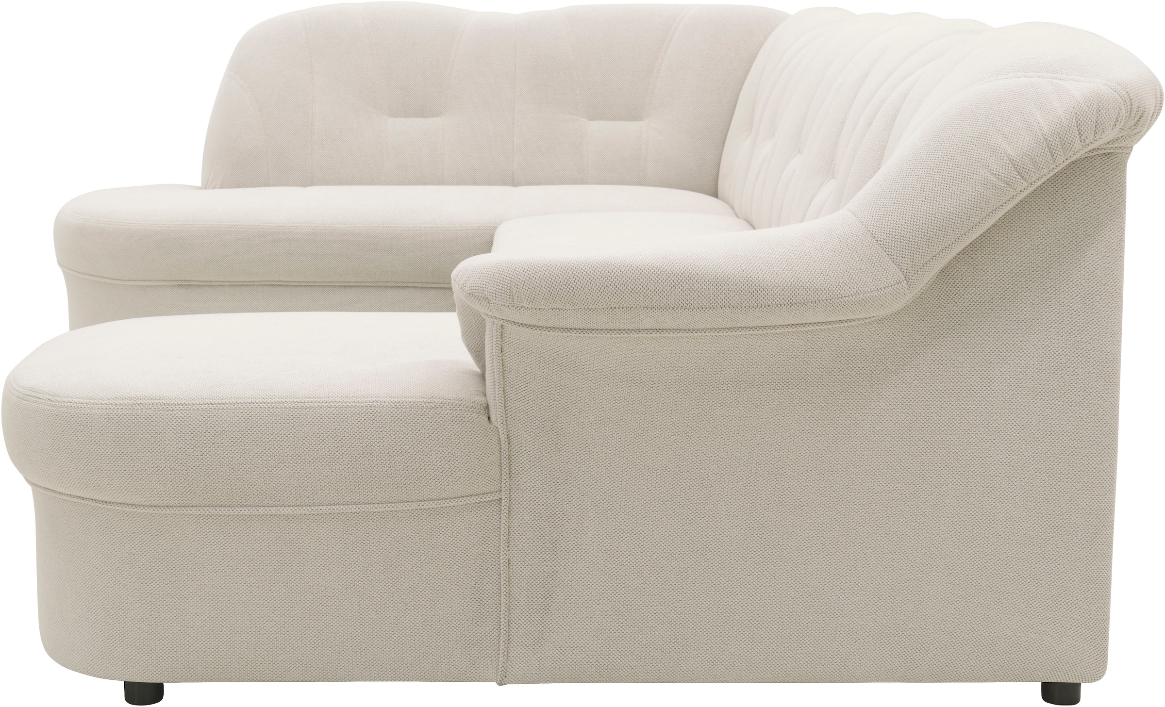 DOMO collection Wohnlandschaft »Flores auch in Leder-Bezug, B/T/H: 293/180/86 cm, U-Form«, (3 St.), wahlweise mit Bettfunktion, wahlweise mit Federkern