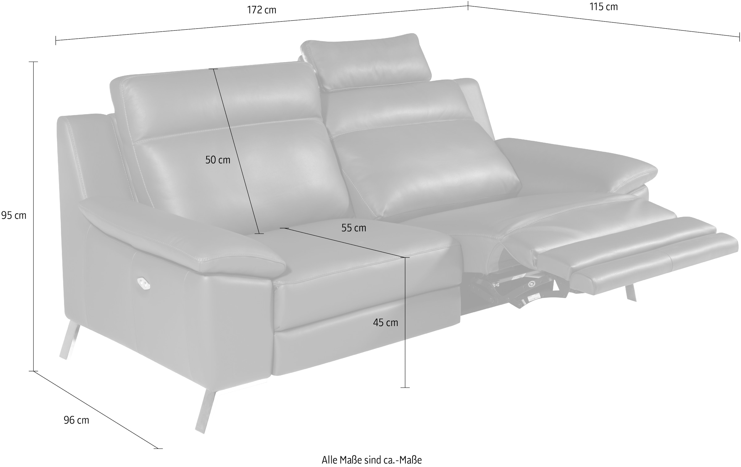 CALIA ITALIA 3-Sitzer »Roby«