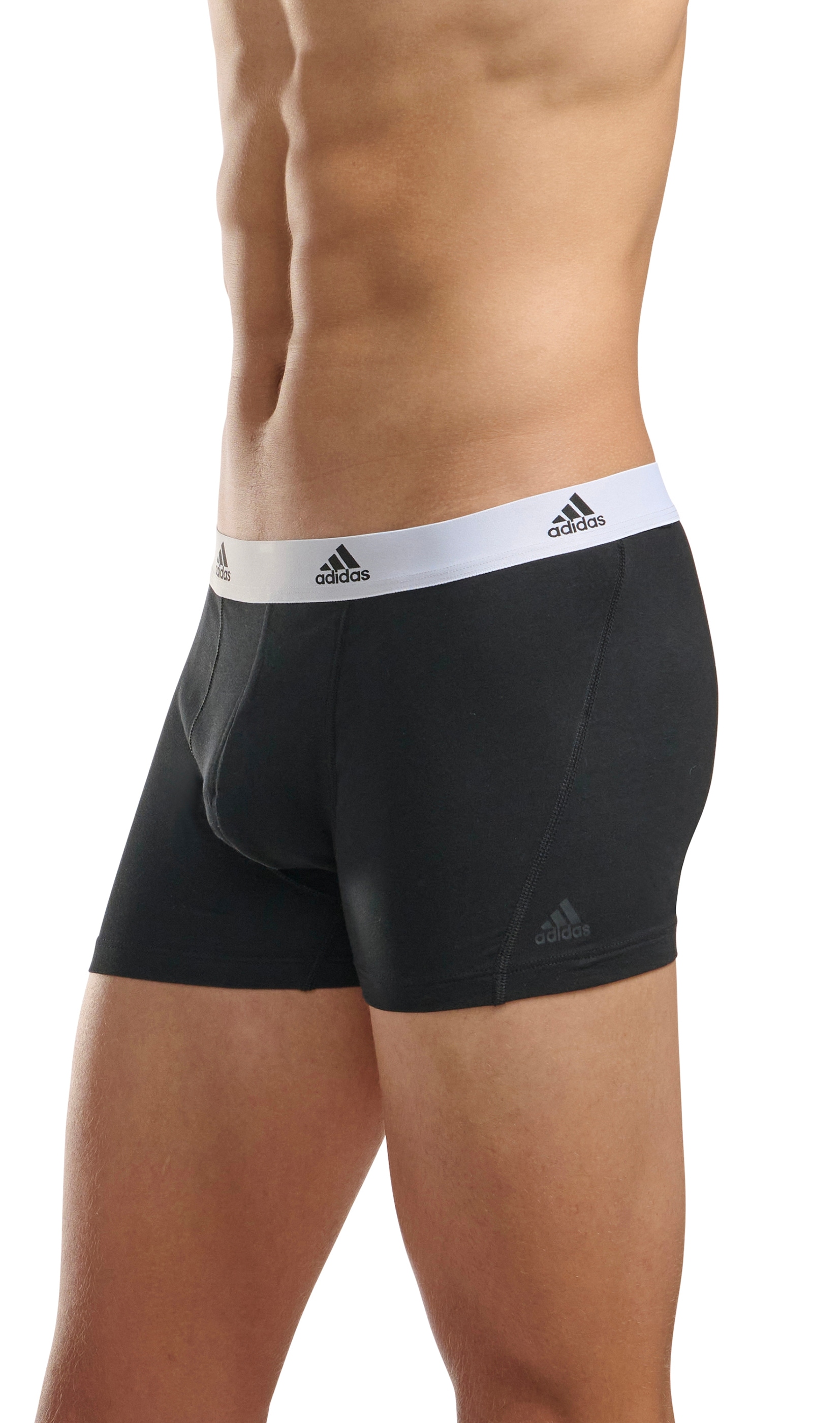 adidas Sportswear Boxer »"Active Flex Cotton"«, (3er-Pack), mit weicher Nahtverarbeitung, Tonales Logo