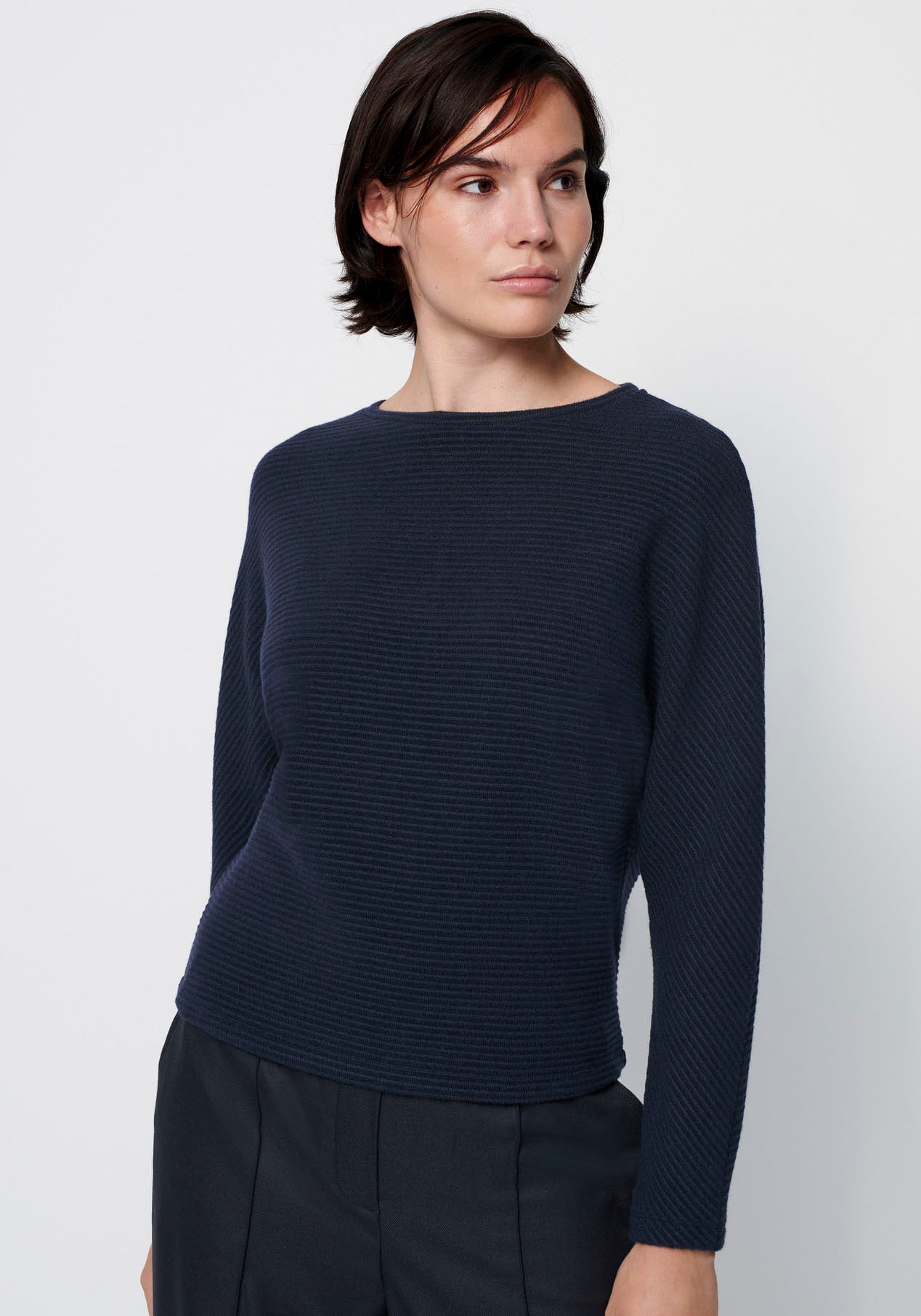 someday Sweatshirt »Ufani«, in Rippen-Optik