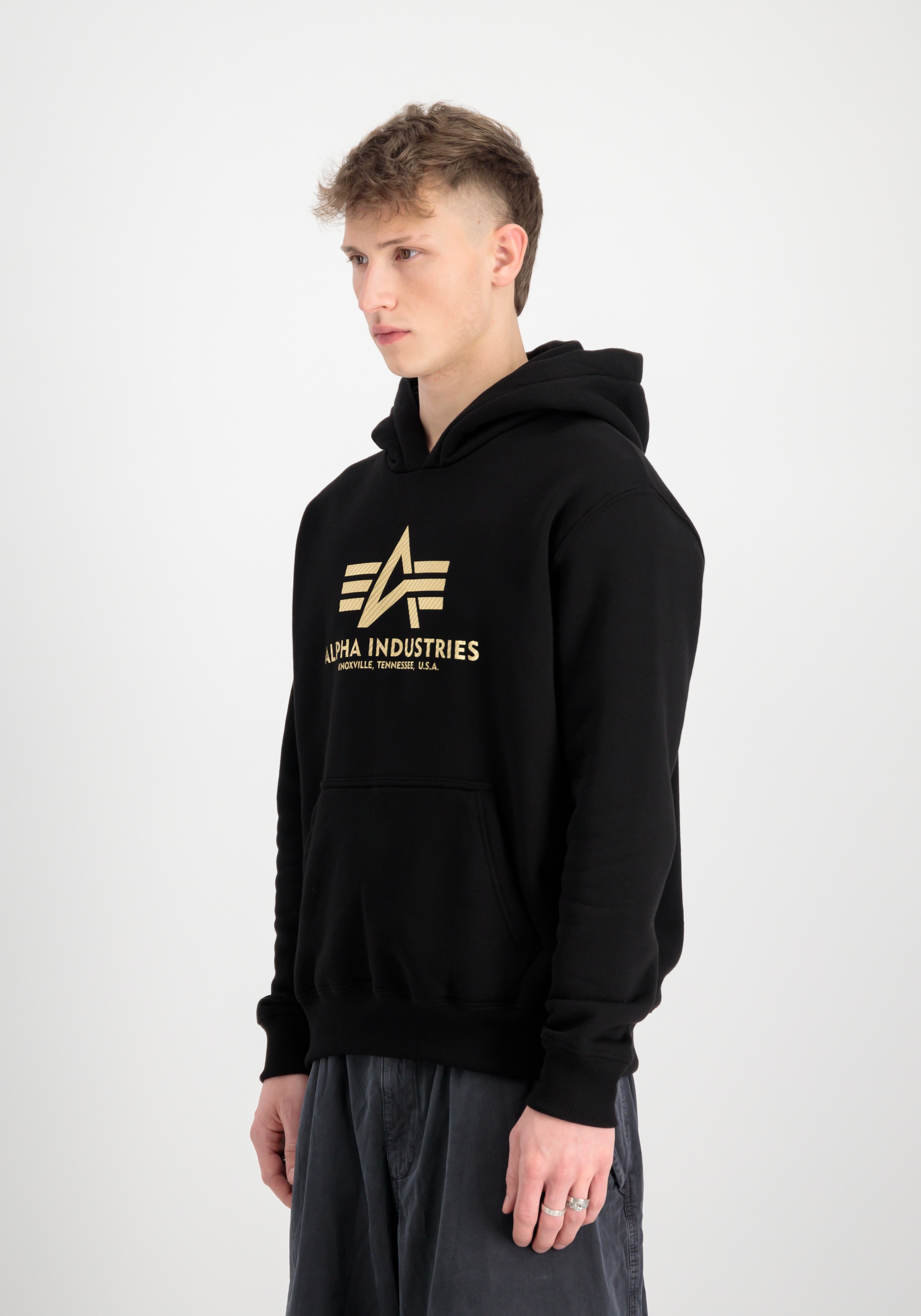 Alpha Industries Hoodie »Alpha Industries Men - Hoodies Basic Hoodie Carbon«