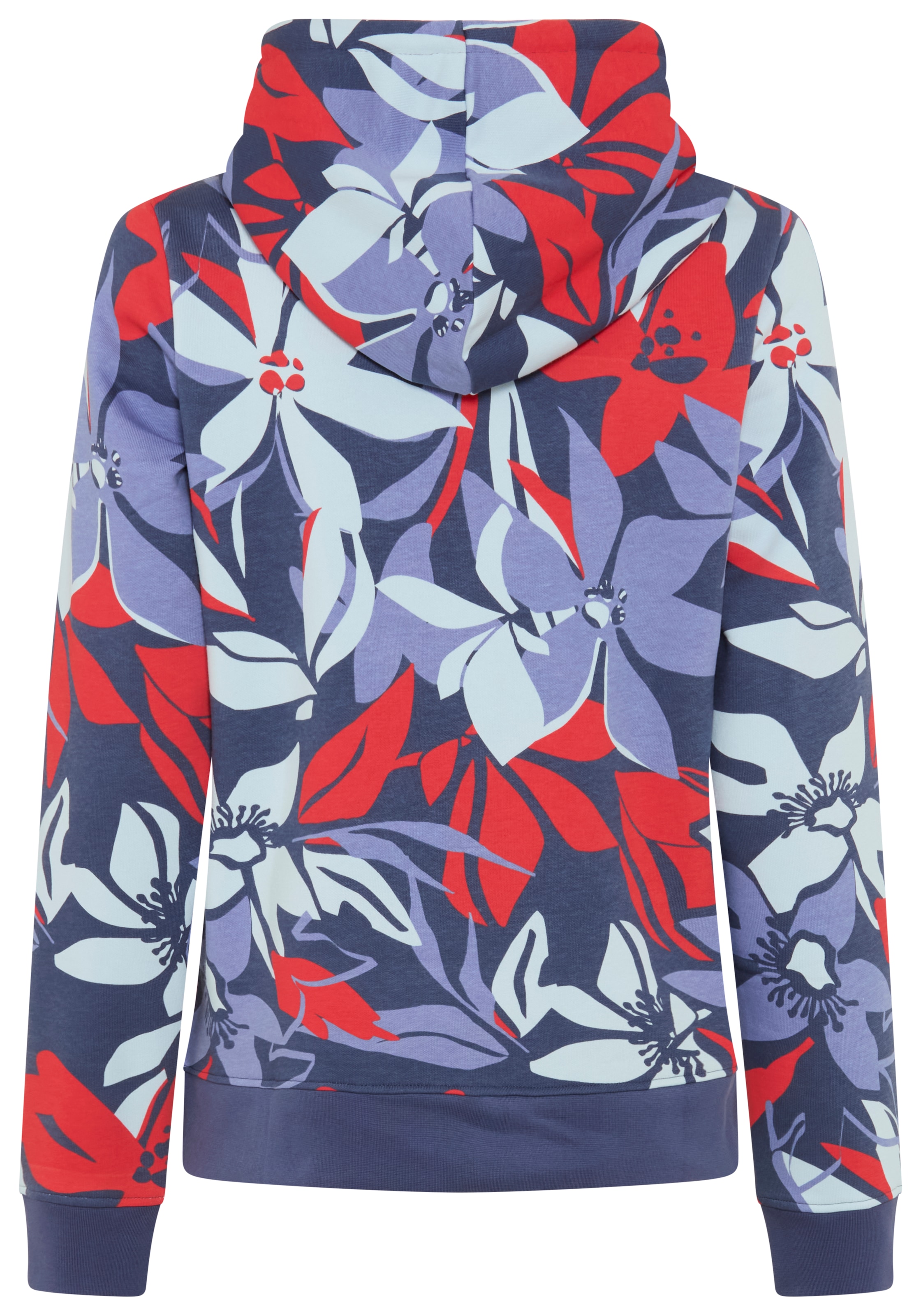 Laura Scott Sweater , Pflegeleichte Baumwollmischung mit Kapuze und Blumendruck
