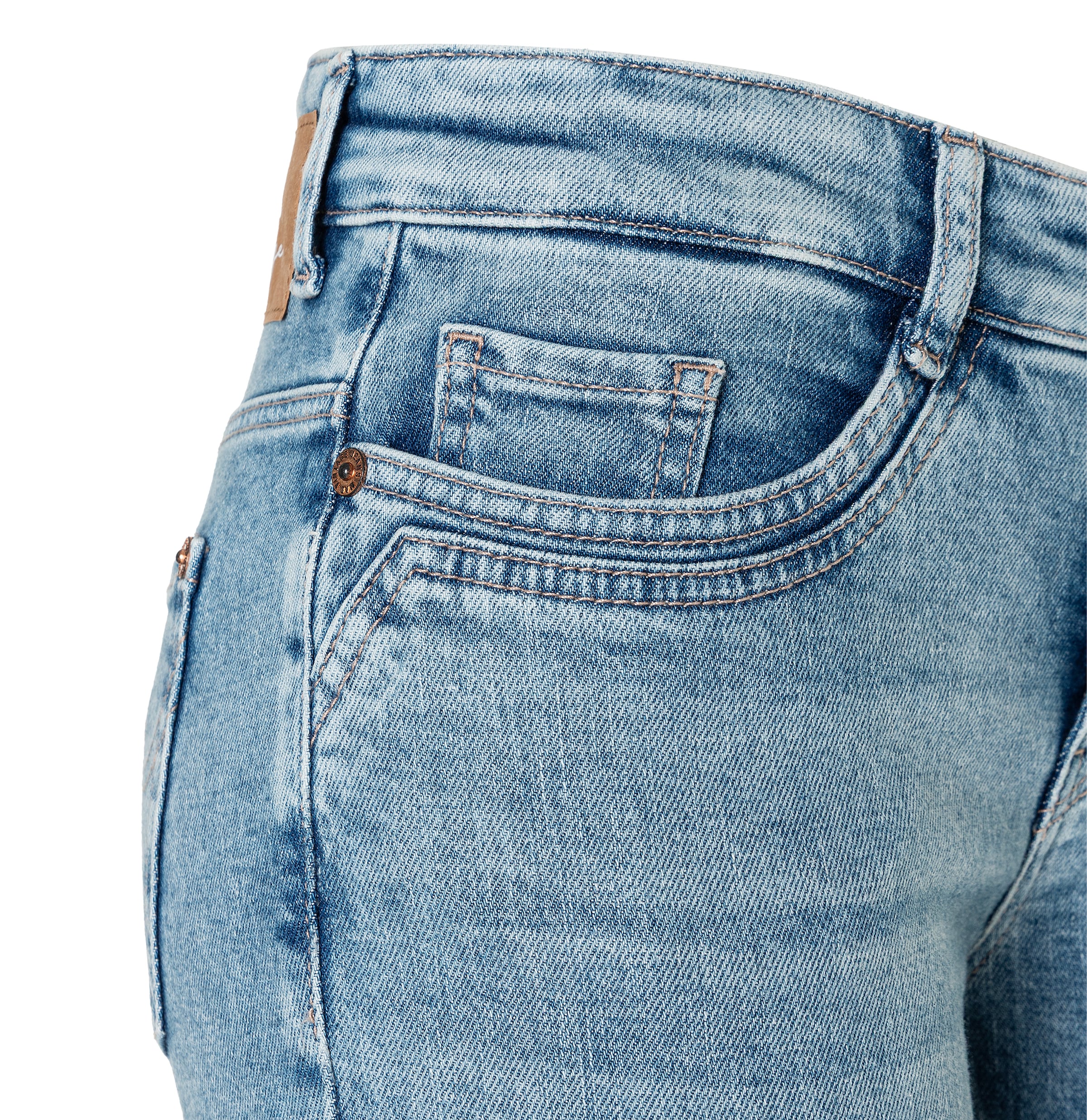 MAC Bootcut-Jeans »DETROIT flared« Aufwendig gearbeitete Details an den Vordertaschen