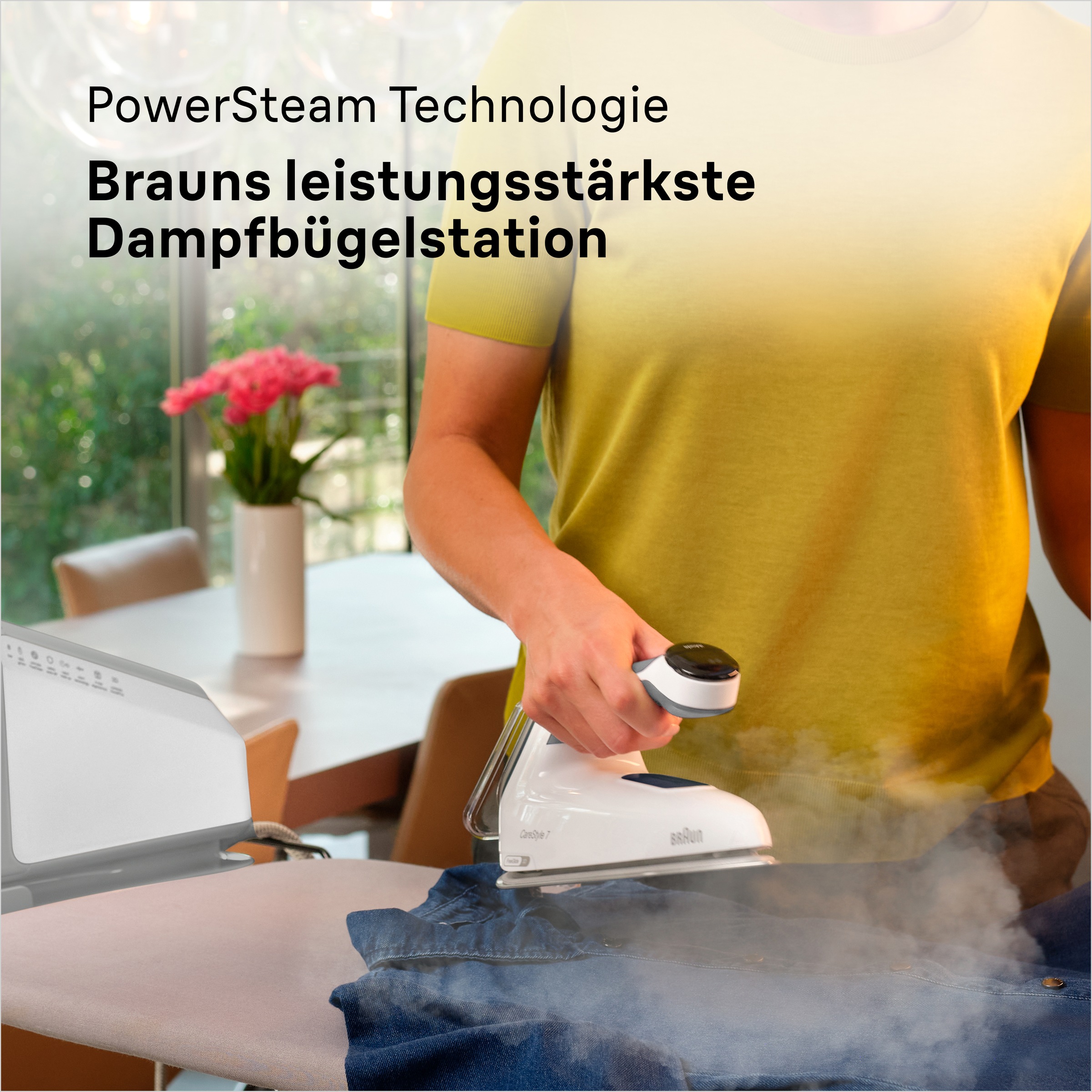 Braun Dampfbügelstation »CareStyle 7 IS 7262 GY - 7,5 bar, 510 g Dampfstoß, 2,0 l Wassertank«, 150 g Dampfmenge, EloxalPlus Bügelsohle, Ultimate FastClean Entkalkung