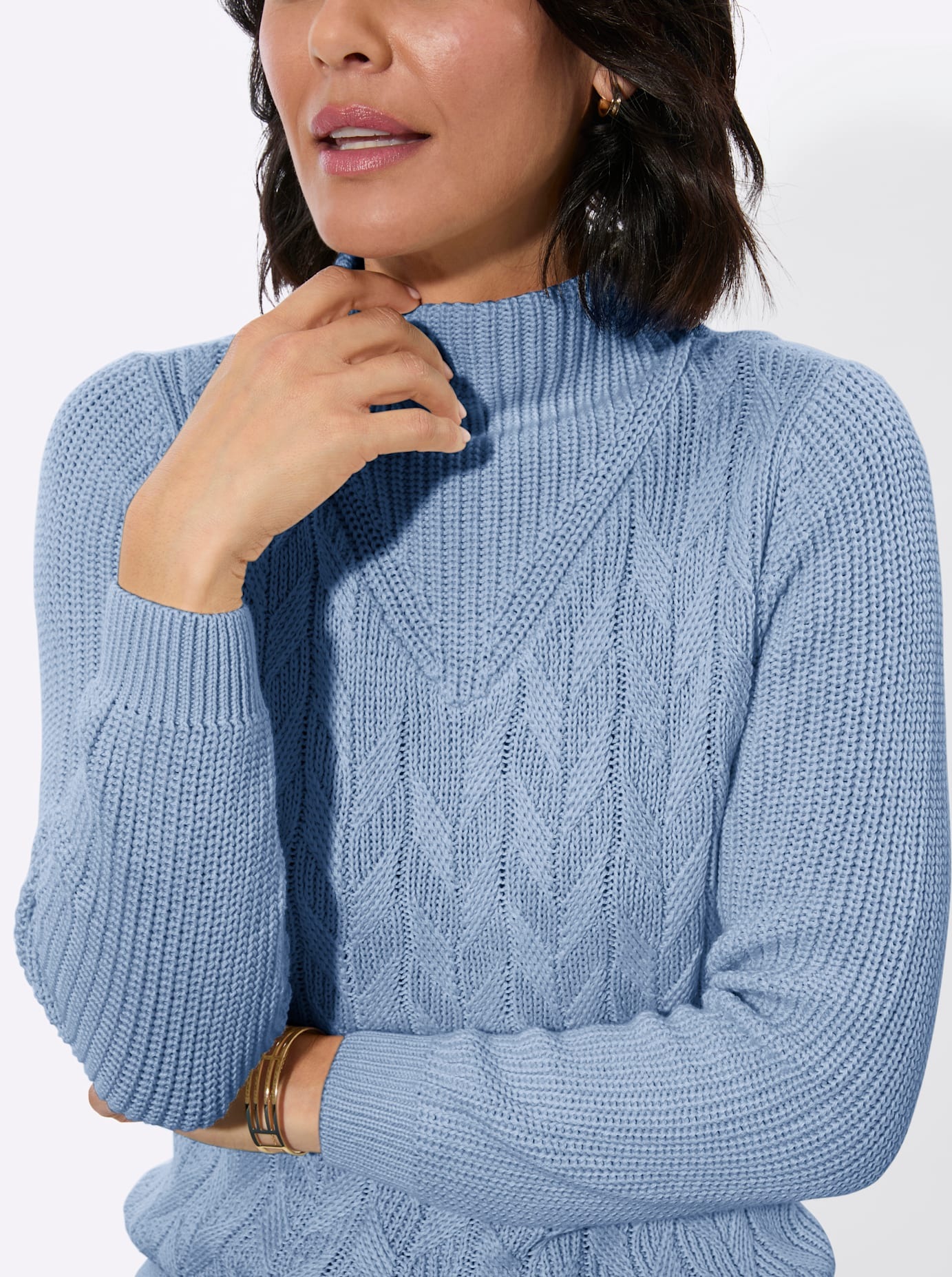 Casual Looks Stehkragenpullover »Langarm-Pullover«