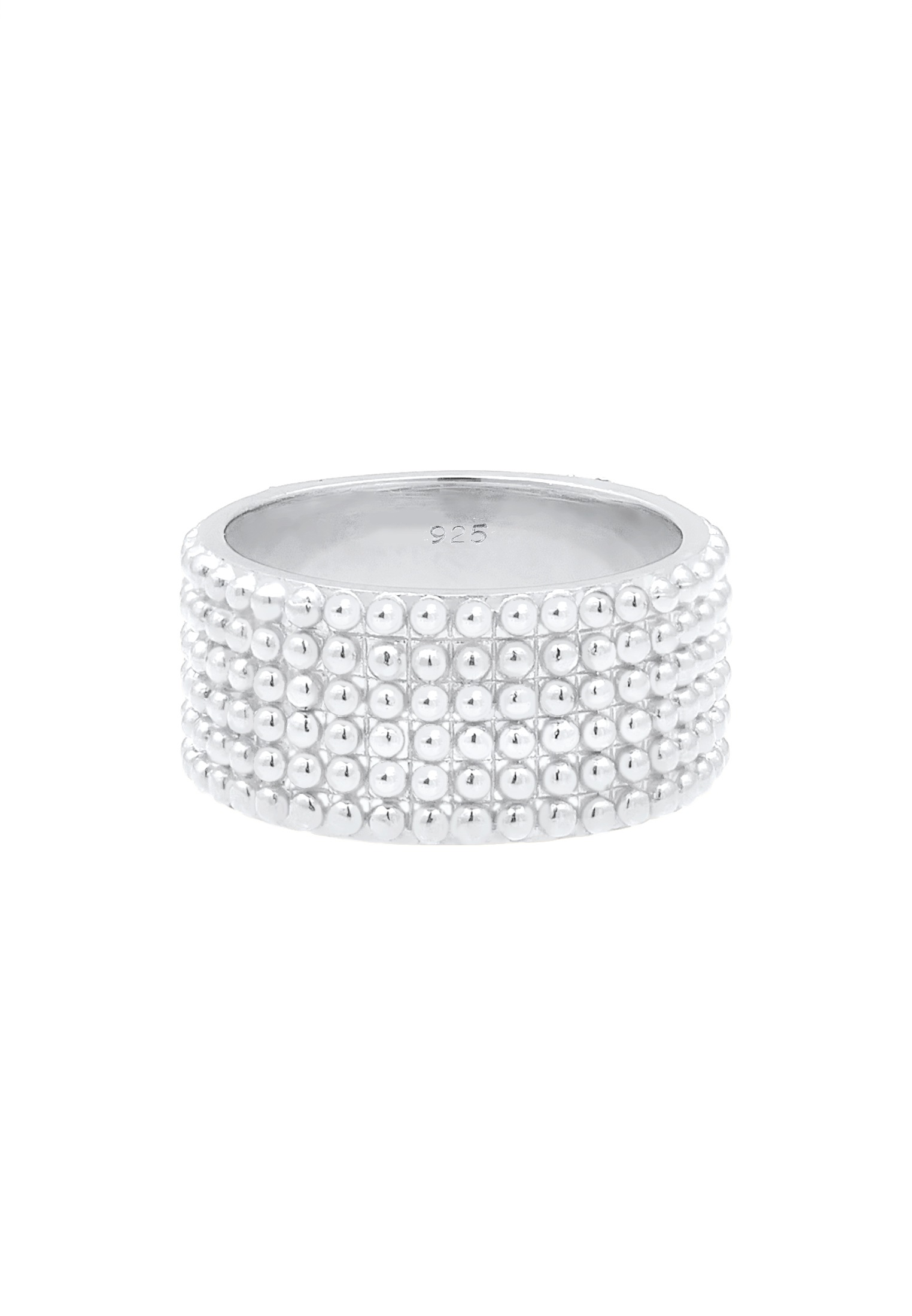 Elli Silberring »Ring Breit Bandring Dots Kugeln 925 Silber«
