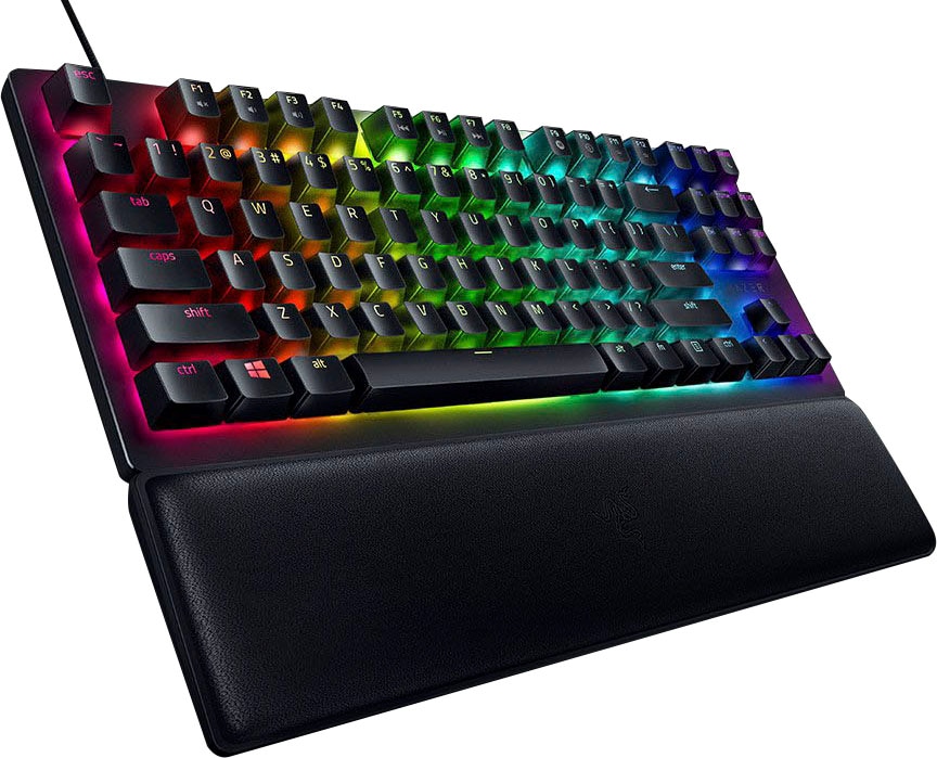 RAZER Gaming-Tastatur »Huntsman V2 Tenkeyless - Klickend optischer Switch«, (Fn-Tasten-Multimedia-Tasten-Handgelenkauflage)