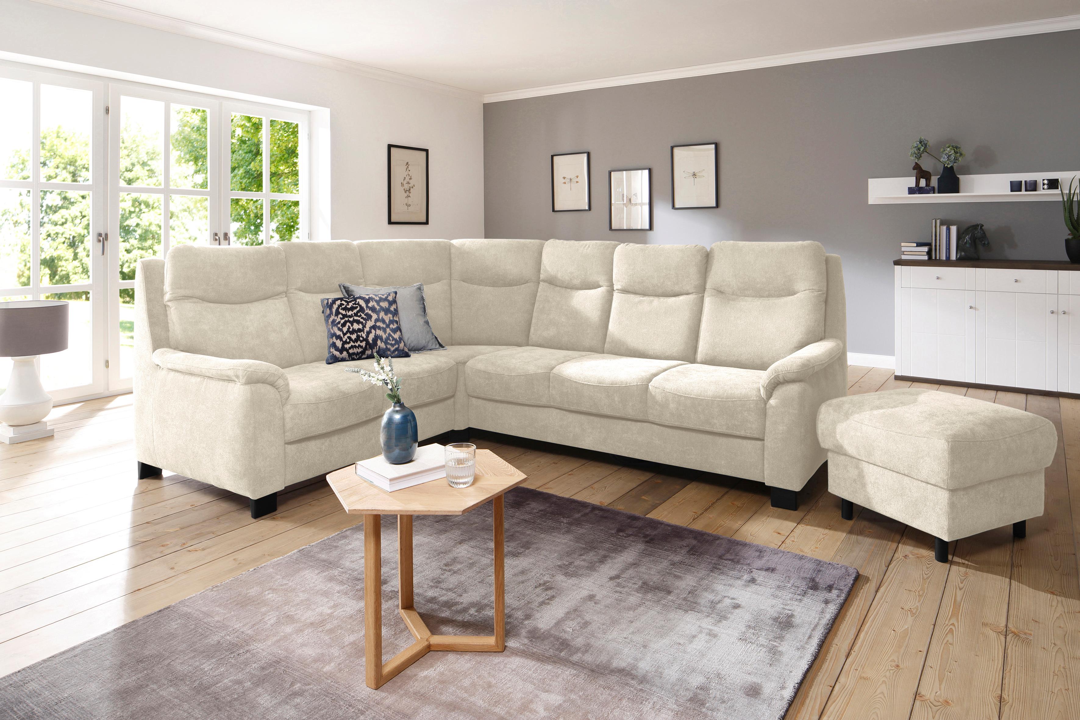 OTTO home Ecksofa "Boccaccio L-Form" mit Federkern, incl. Kopfteilverstellung, wahlweise Schlaffunktion
