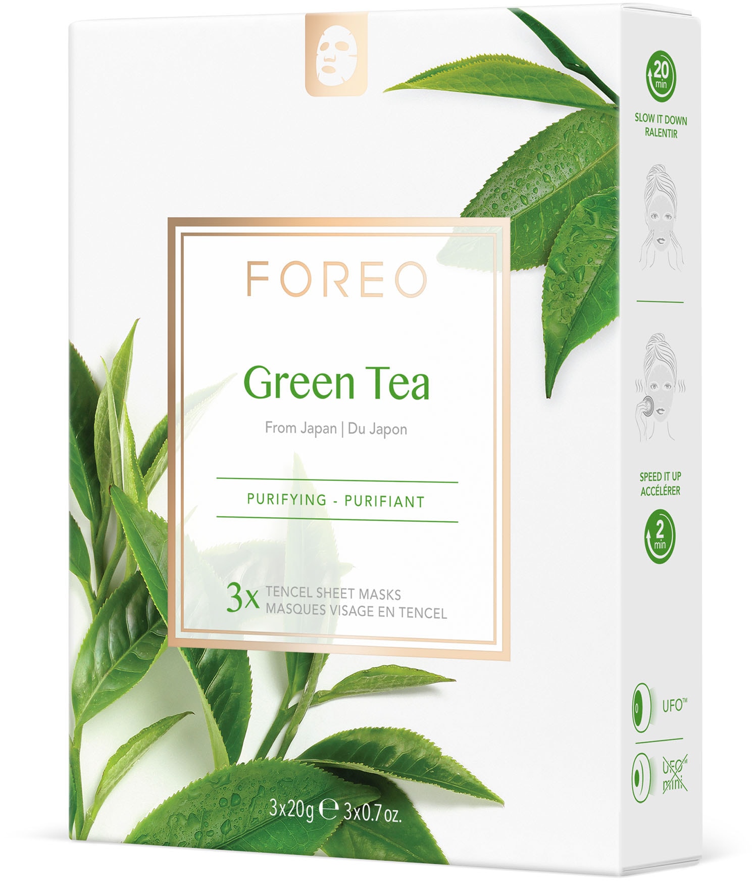 FOREO Gesichtsmaske »Farm To Face Collection Sheet Masks Green Tea«