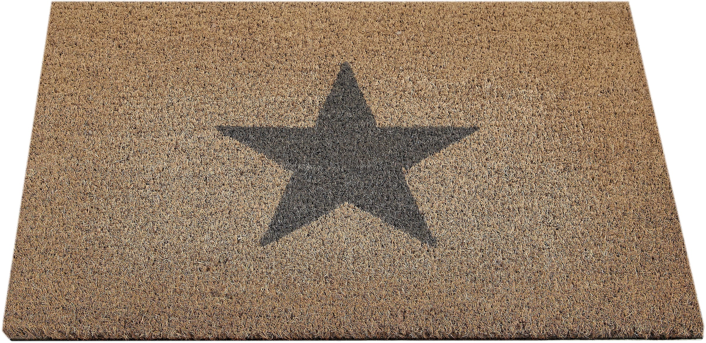 Fußmatte »Kokos Star«, rechteckig, Schmutzfangmatte, Motiv Sterne, In- und Outdoor...