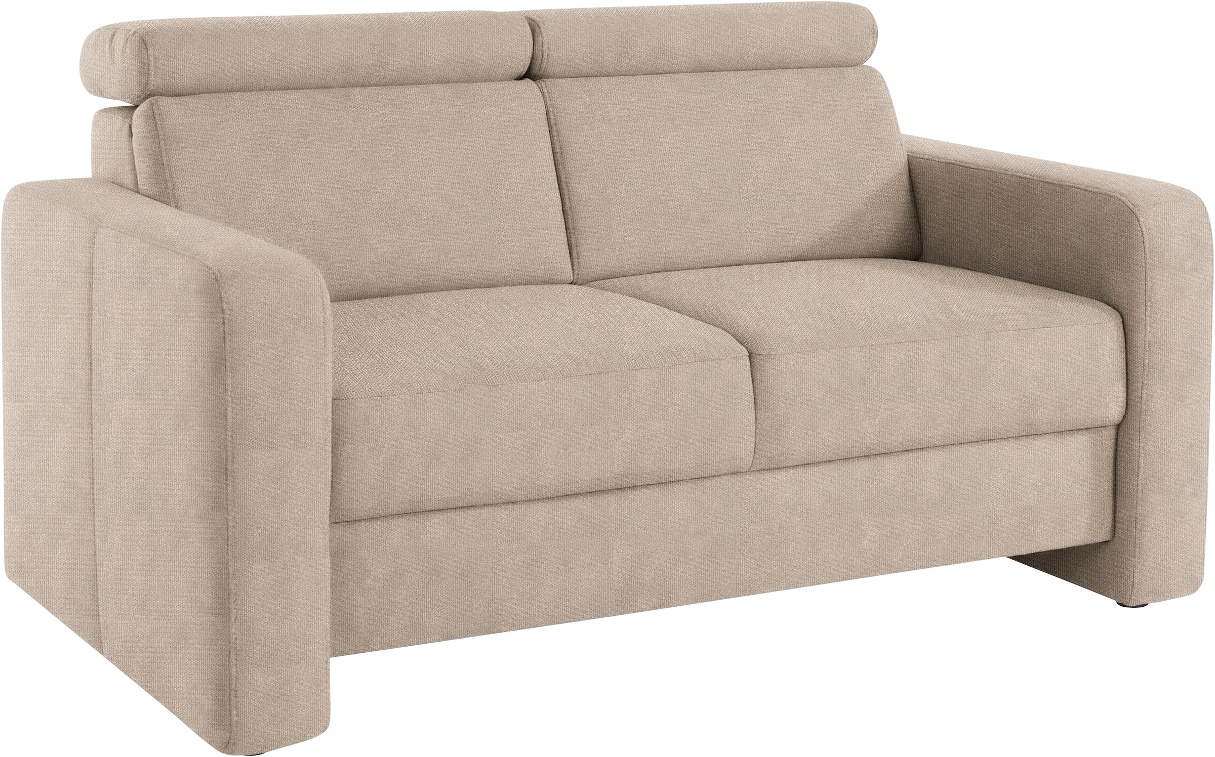 sit&more 2-Sitzer »Bologna«, inklusive Kopfteilverstellung und Federkern