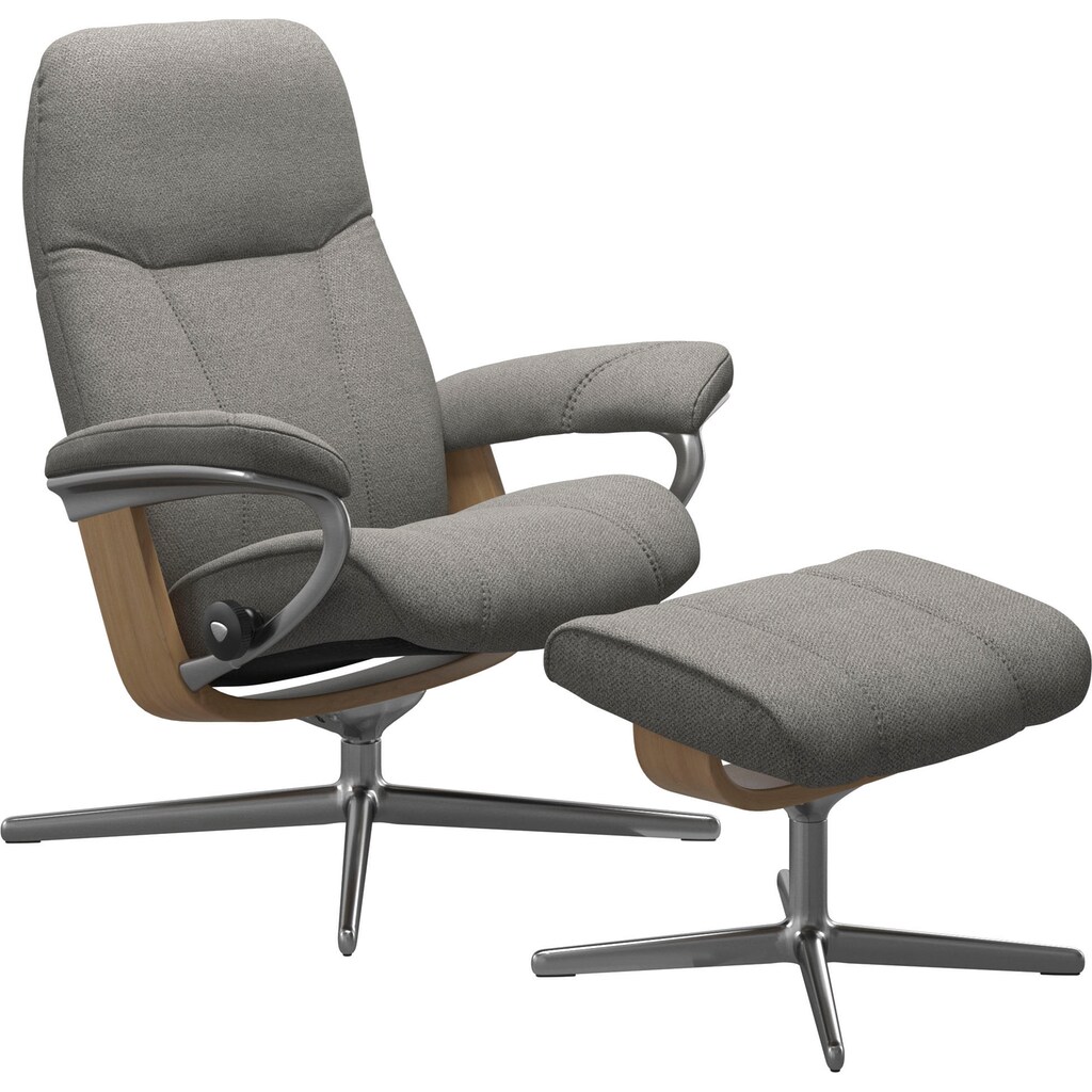 Stressless® Relaxsessel »Consul«, (Set, Relaxsessel mit Hocker)