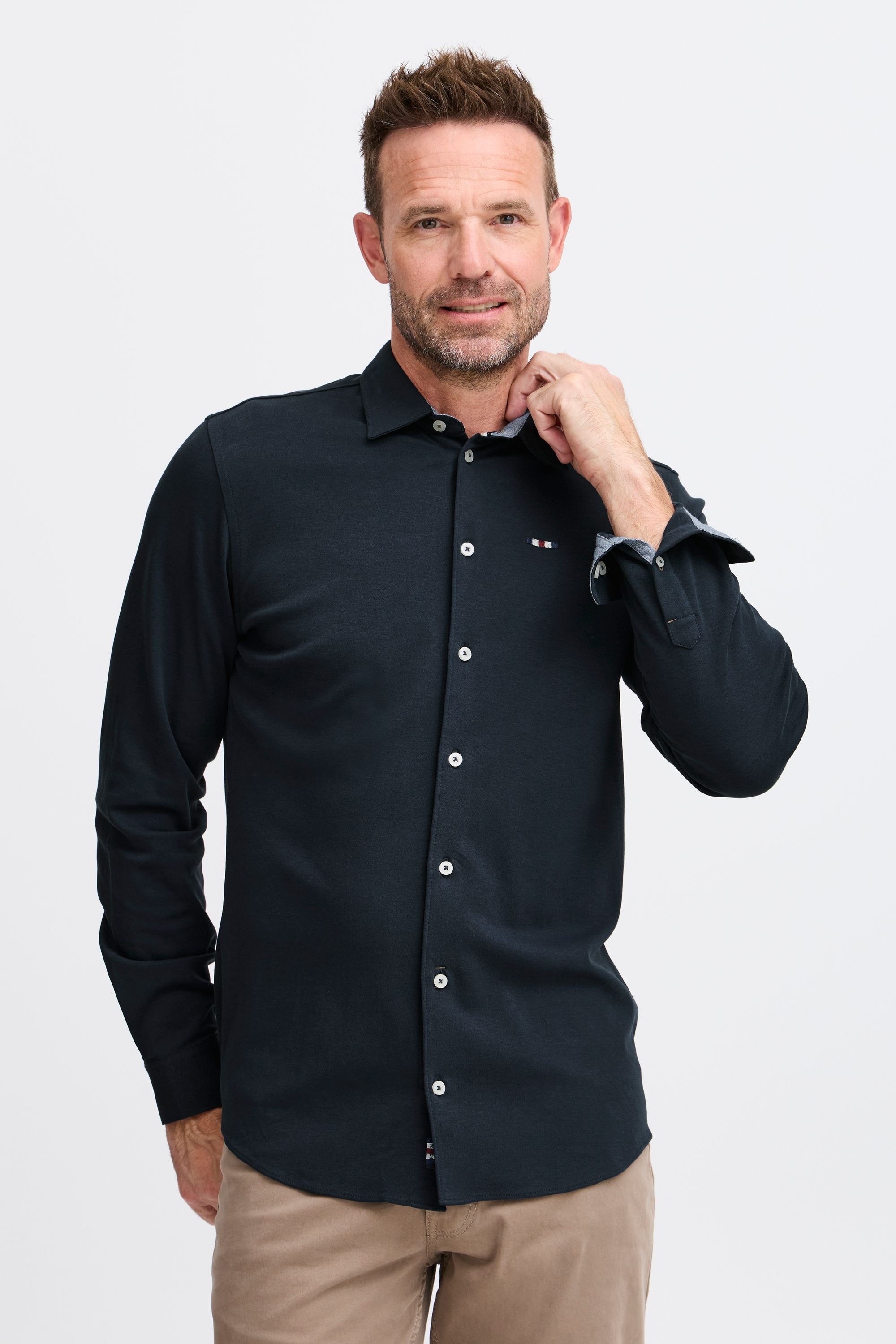 FQ1924 Langarmhemd »Langarmhemd FQSTEVEN knitted LS shirt«