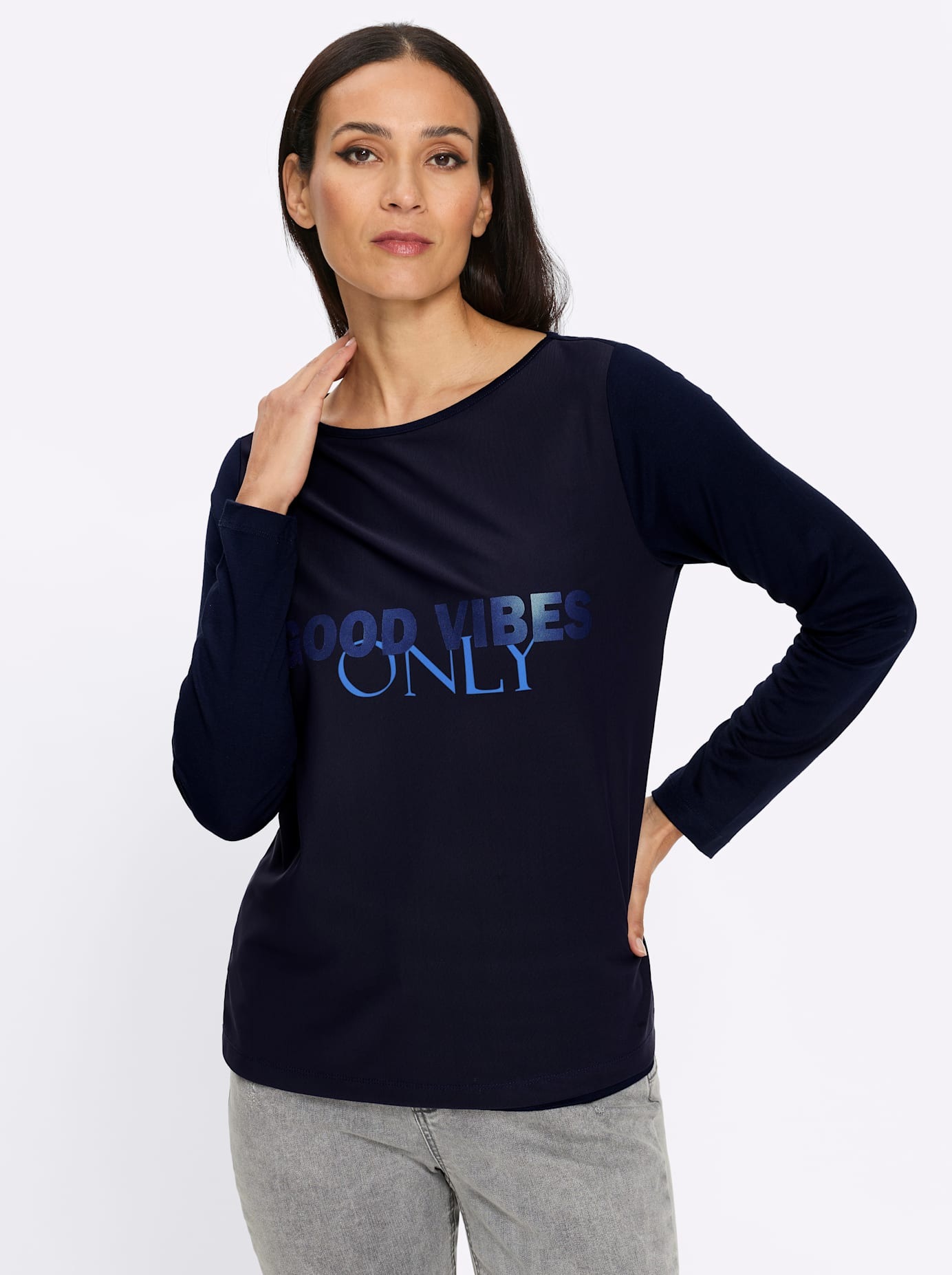 heine Langarmshirt »Mesh-Shirt« 1