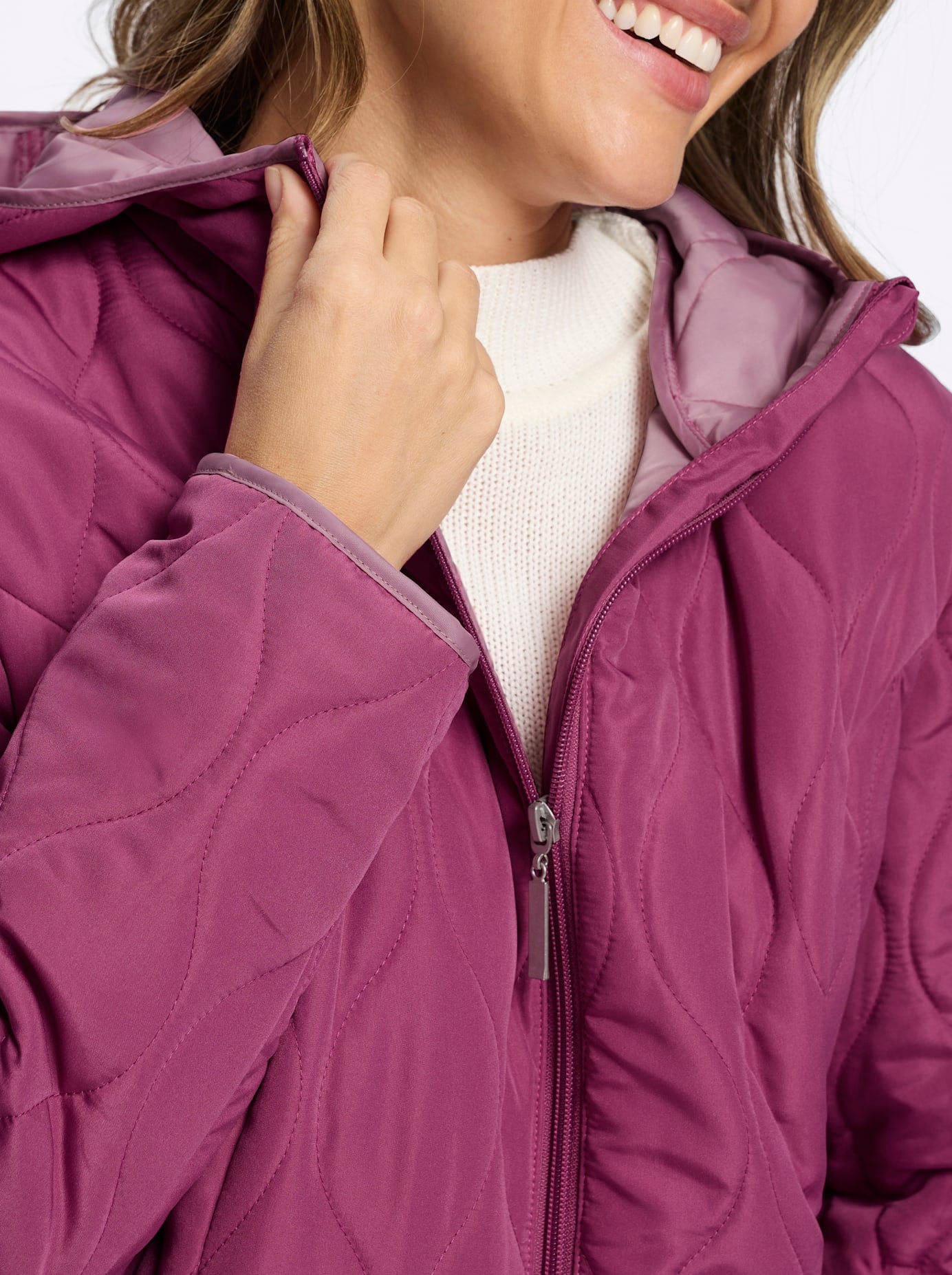 Classic Basics Steppjacke mit Kapuze